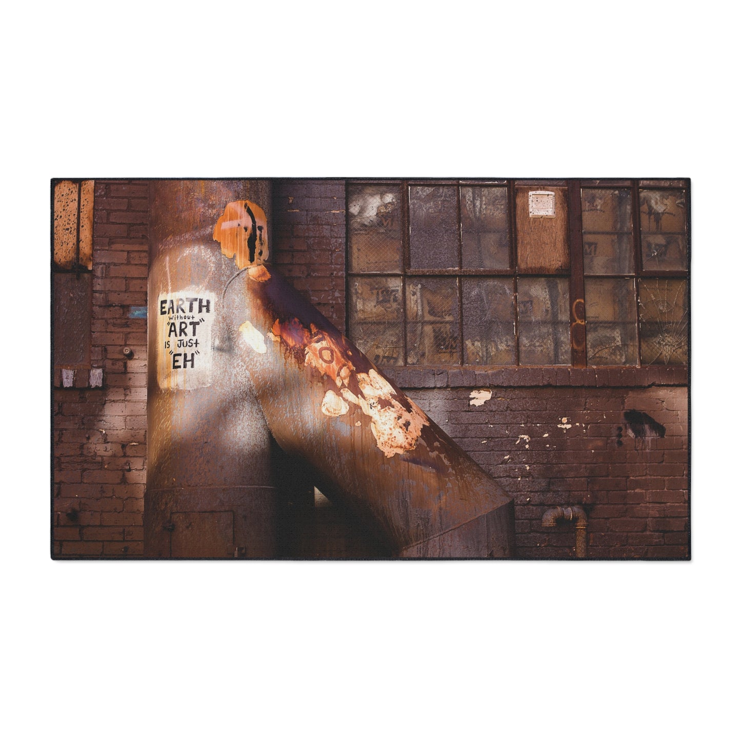 Industrial Rusted Pipe Floor Mat – Urban Decay Photo Entrance Rug