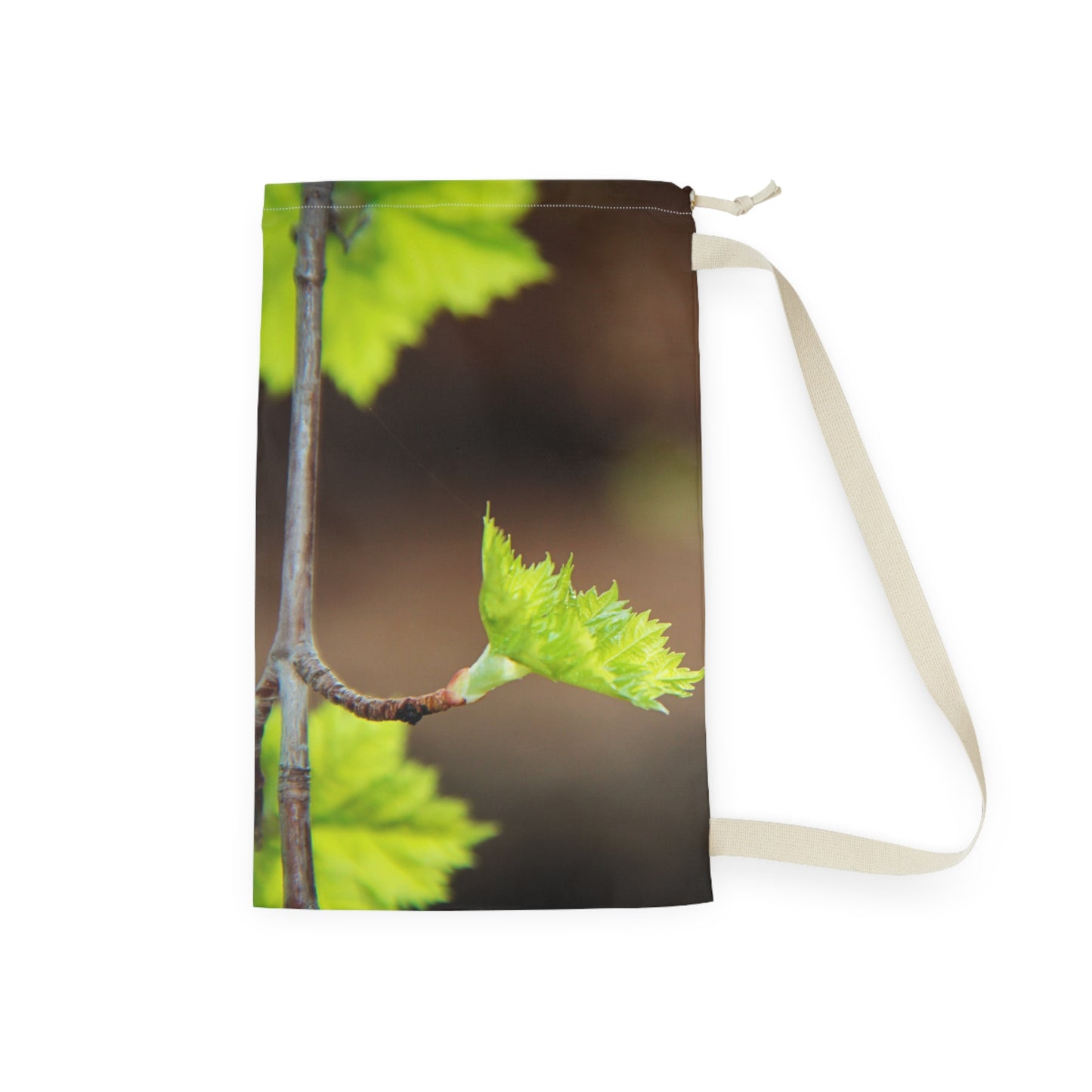 Green Buds Laundry Bag — Nature-Inspired Drawstring Wash Bag