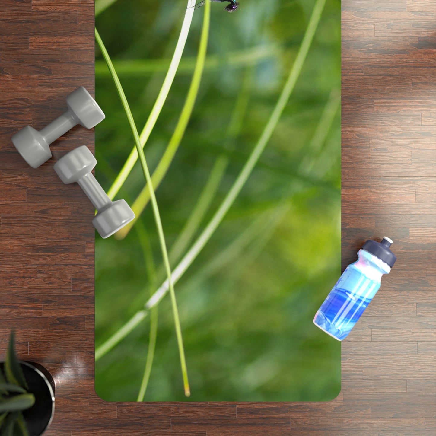 Dragonfly Nature Rubber Yoga Mat — Non-Slip Eco Fitness Mat