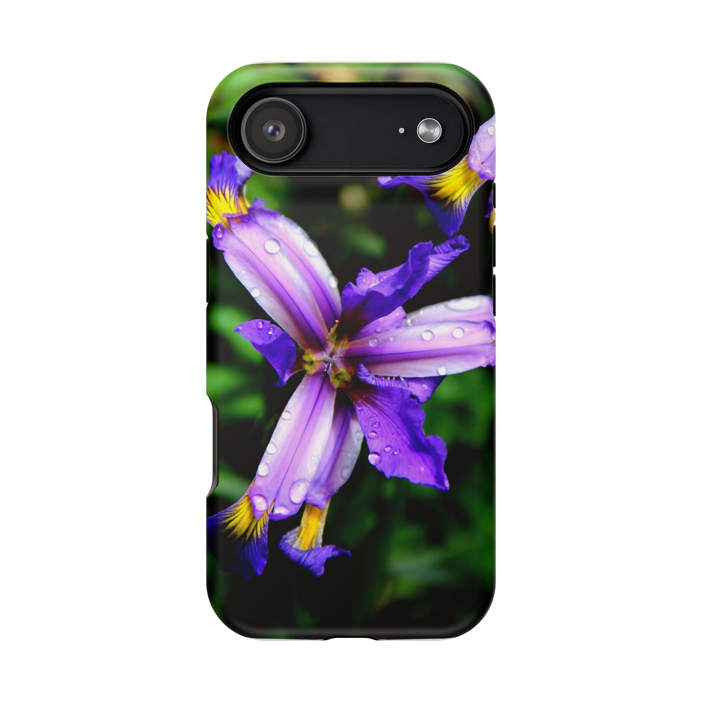 Floral Purple Iris Magnetic Impact Phone Case