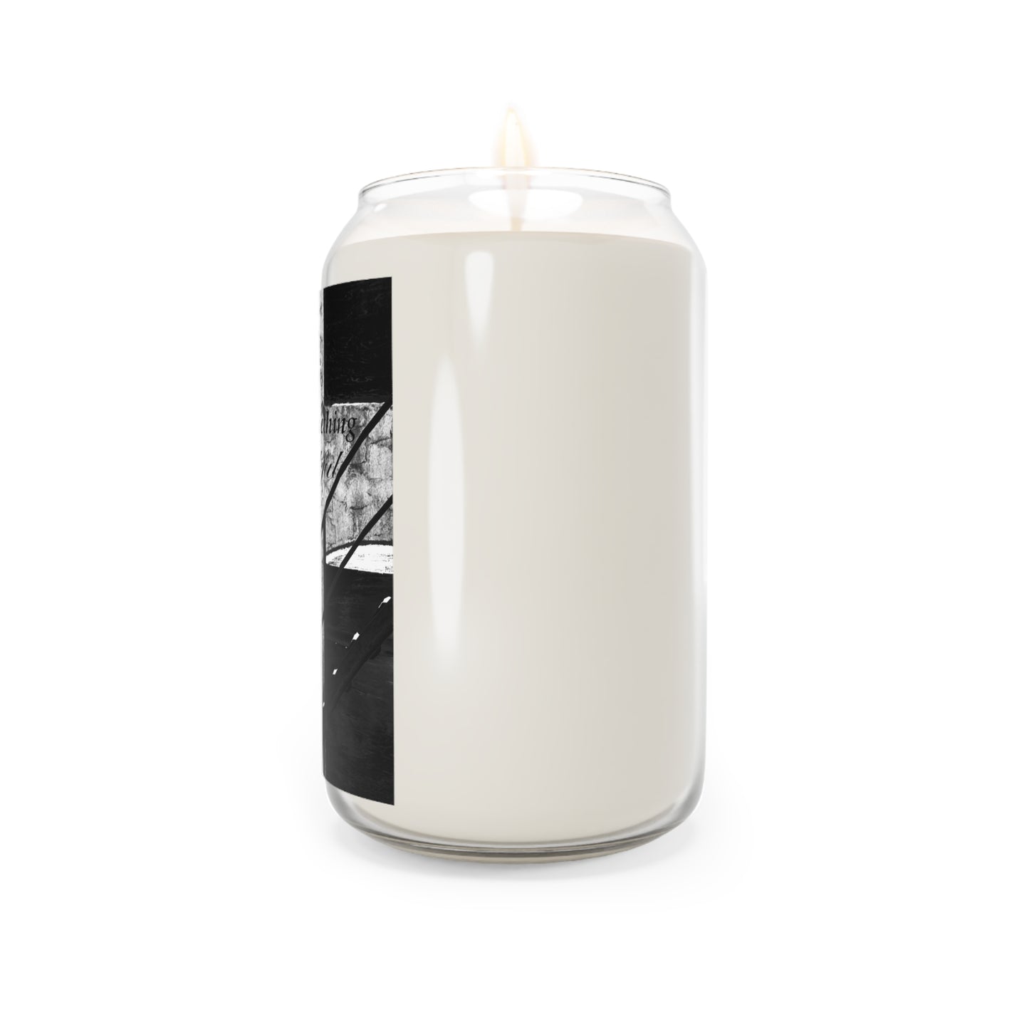 Inspirational Black & White Soy Candle — 'There Is Always Something To Be Thankful For', 13.75 oz
