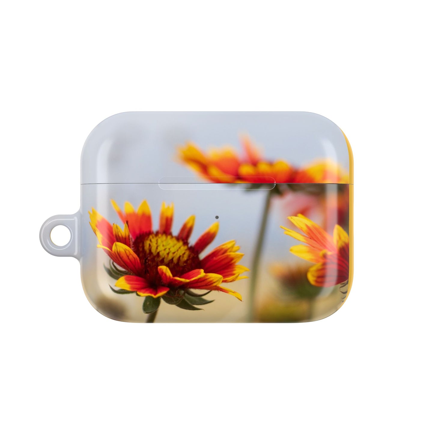 Floral Sunset AirPod Case — Yellow Wildflower Protective Cover