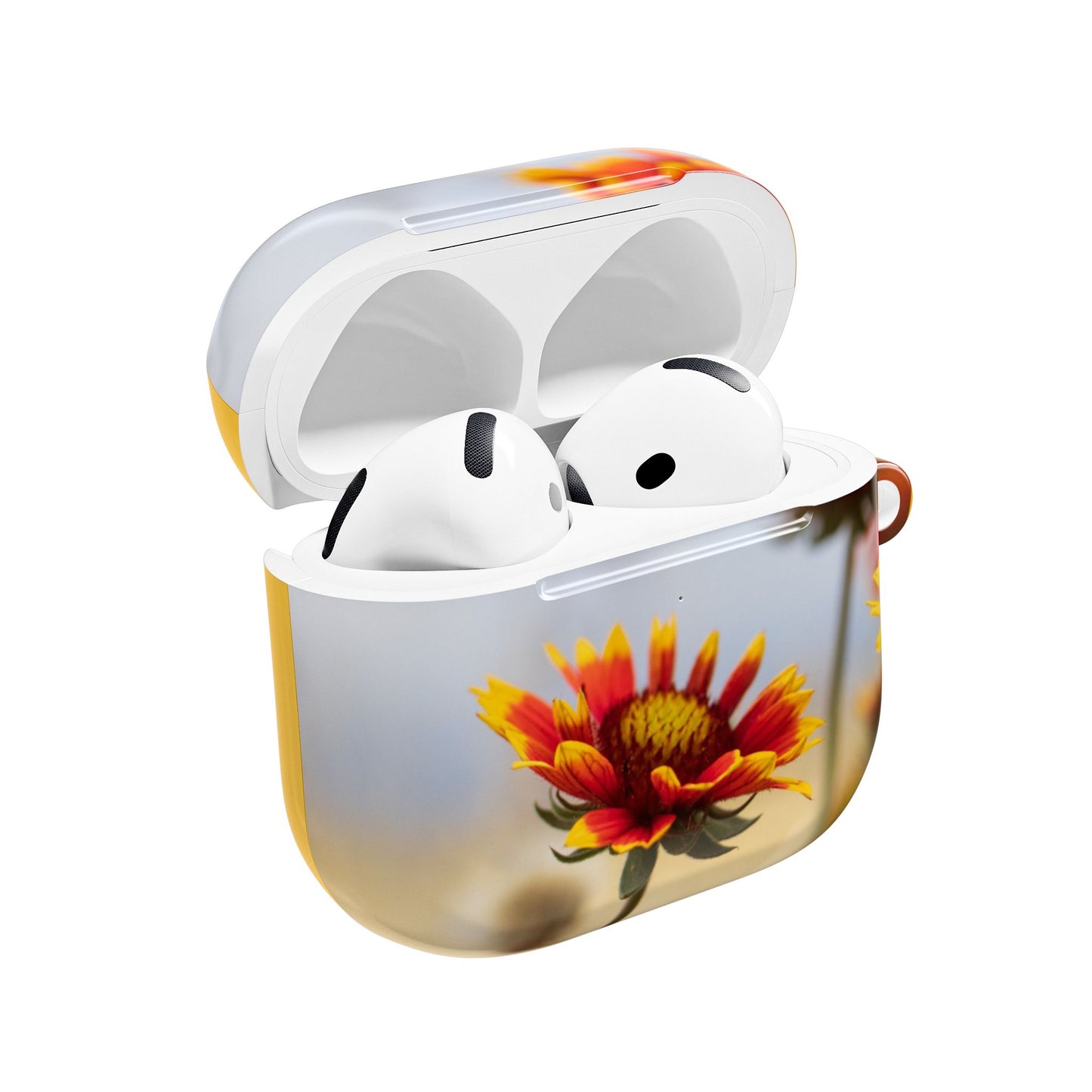 Floral Sunset AirPod Case — Yellow Wildflower Protective Cover