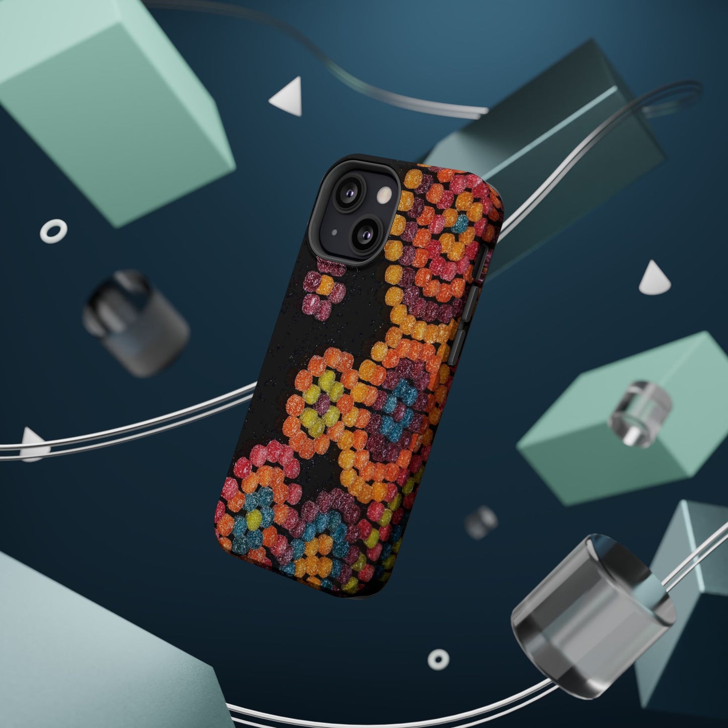 Colorful Candy Pattern Magnetic Impact Phone Case