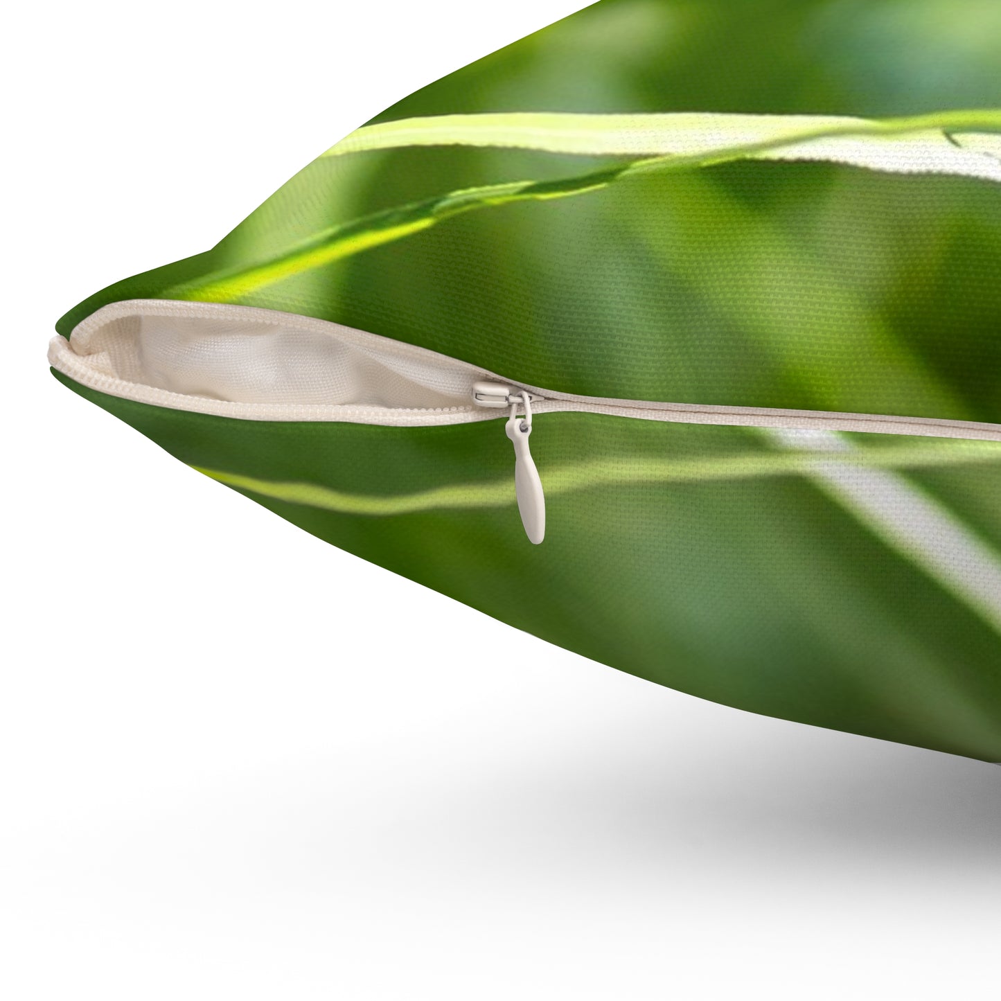 Dragonfly Nature Pillow - Green Meadow Botanical Throw Pillow