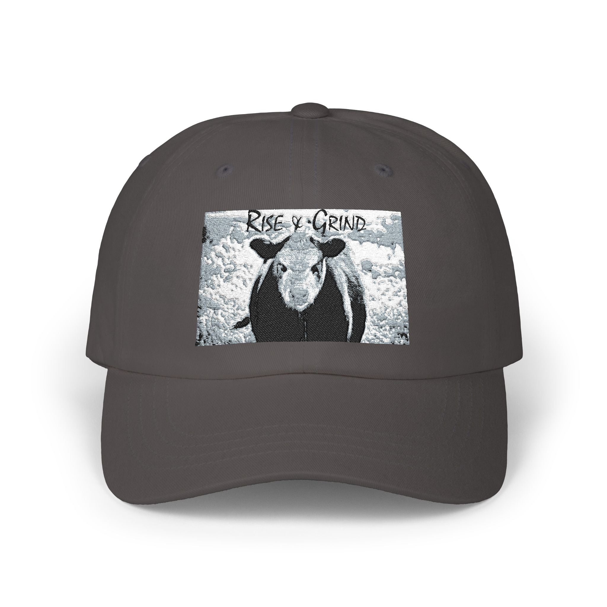 Classic Dad Cap with Cow Design, Fun Gift for Farmers, Casual Style for Dads, Summer Accessory, Adjustable Hat