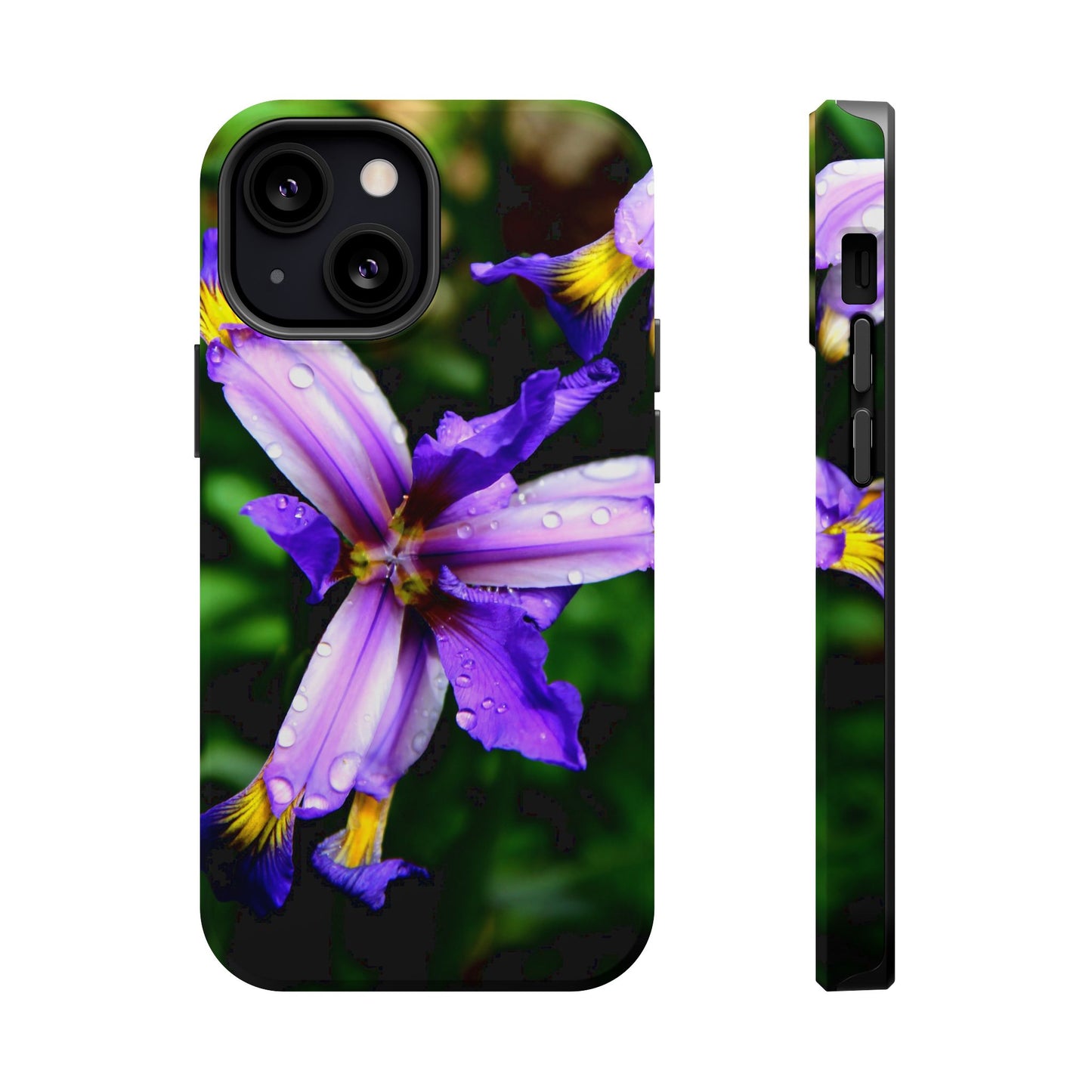 Floral Purple Iris Magnetic Impact Phone Case