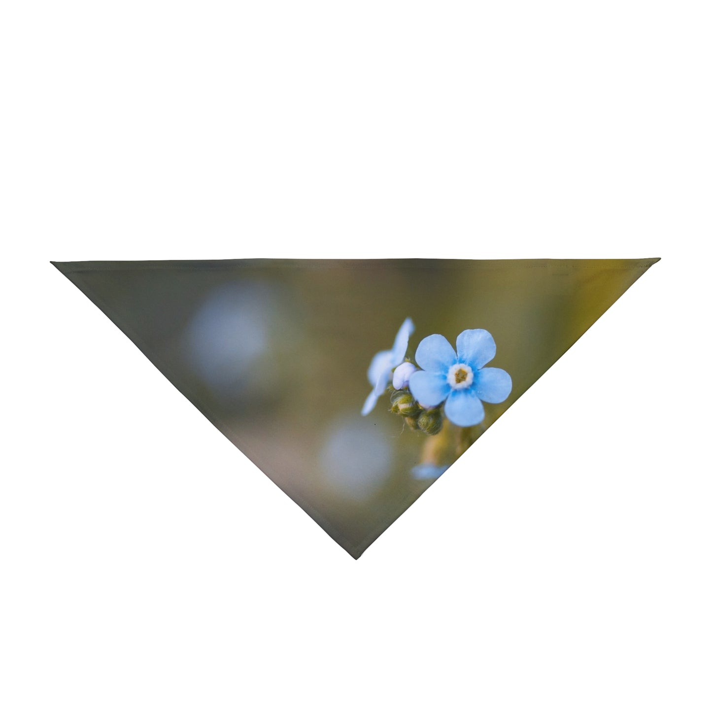 Forget-Me-Not Floral Pet Bandana – Soft Blue Flower Dog & Cat Accessory
