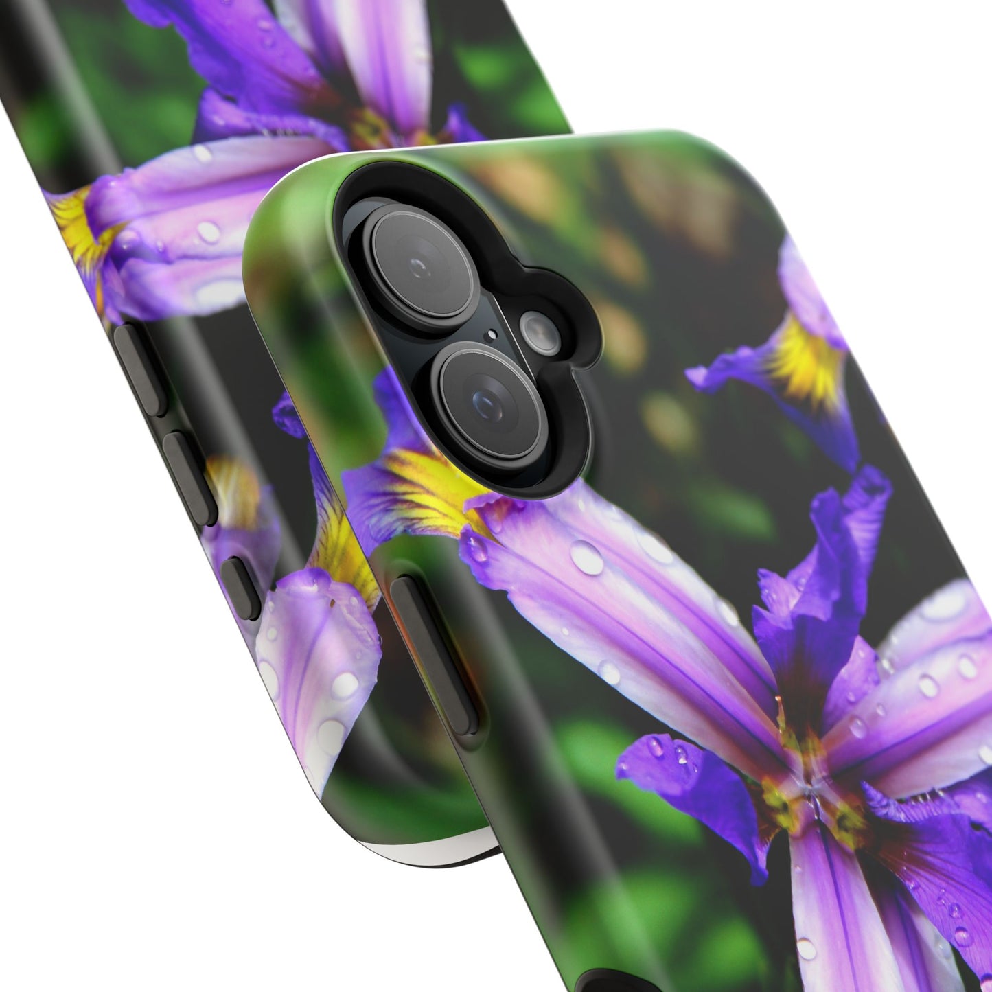 Floral Purple Iris Magnetic Impact Phone Case