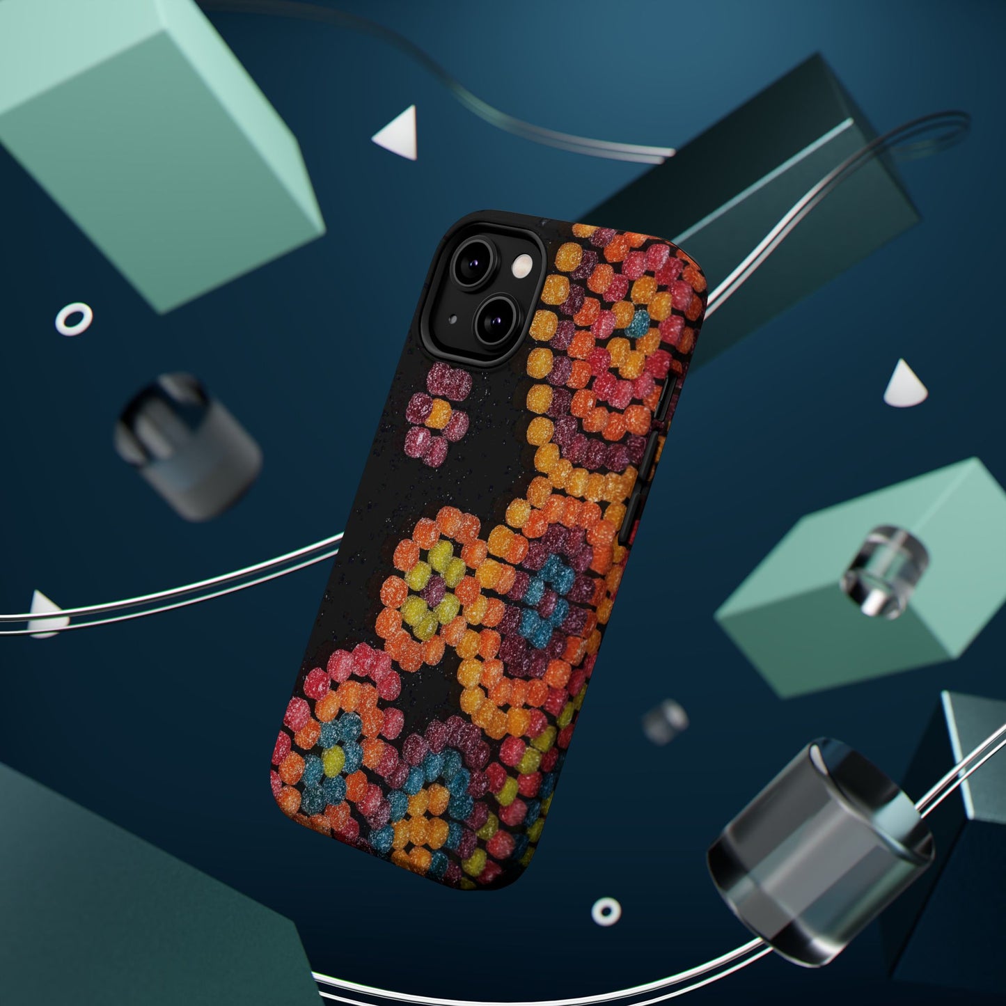 Colorful Candy Pattern Magnetic Impact Phone Case