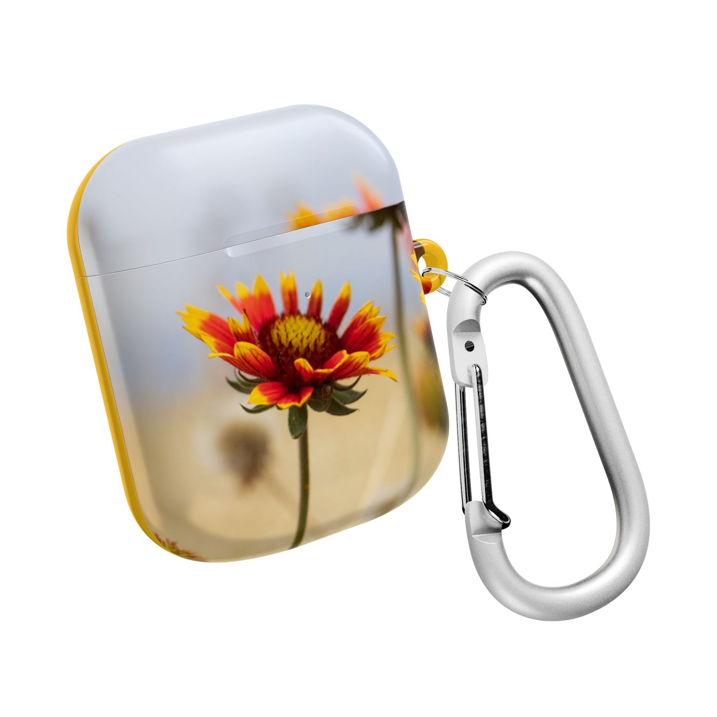 Floral Sunset AirPod Case — Yellow Wildflower Protective Cover