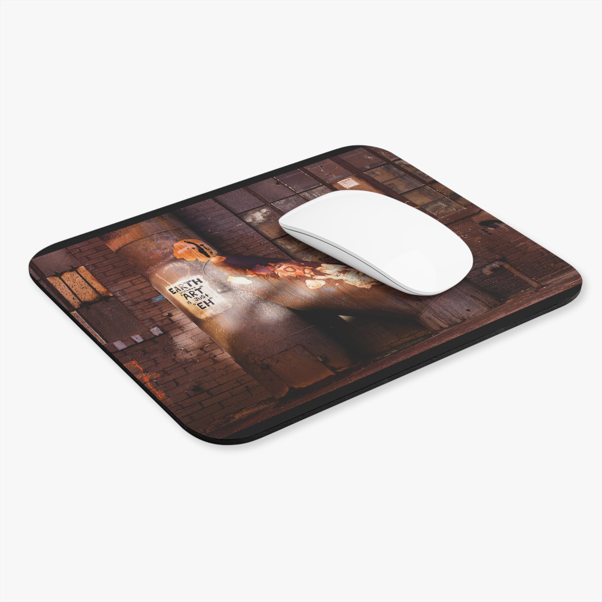 Urban Art Mouse Pad, Decorative Computer Accessory, Non-slip Desk Mat, Office Gift for Creatives, Eco-friendly Desk Decor