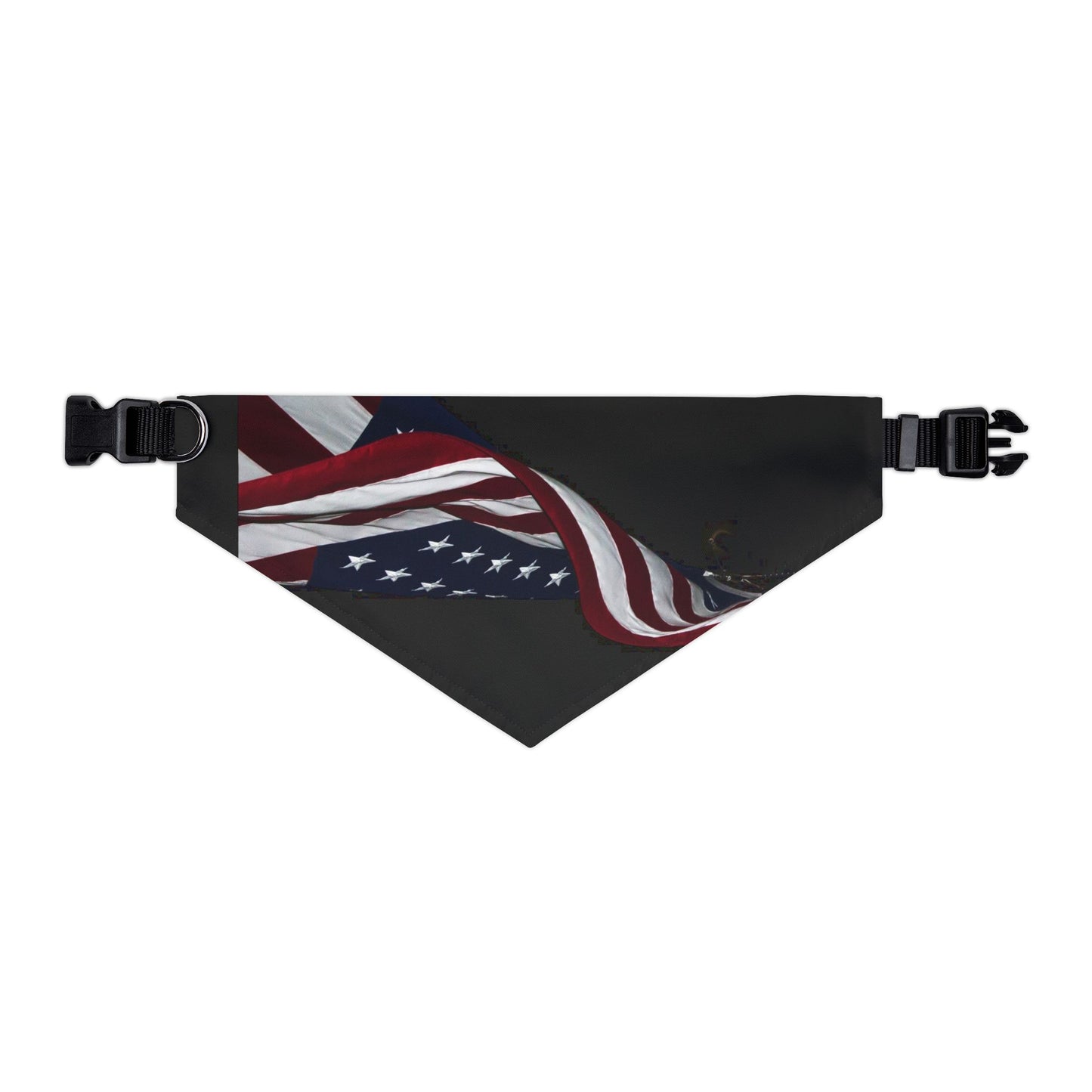 American Flag Pet Bandana Collar - Patriotic Dog & Cat Accessory for 4th of July, Memorial Day, Veterans Day