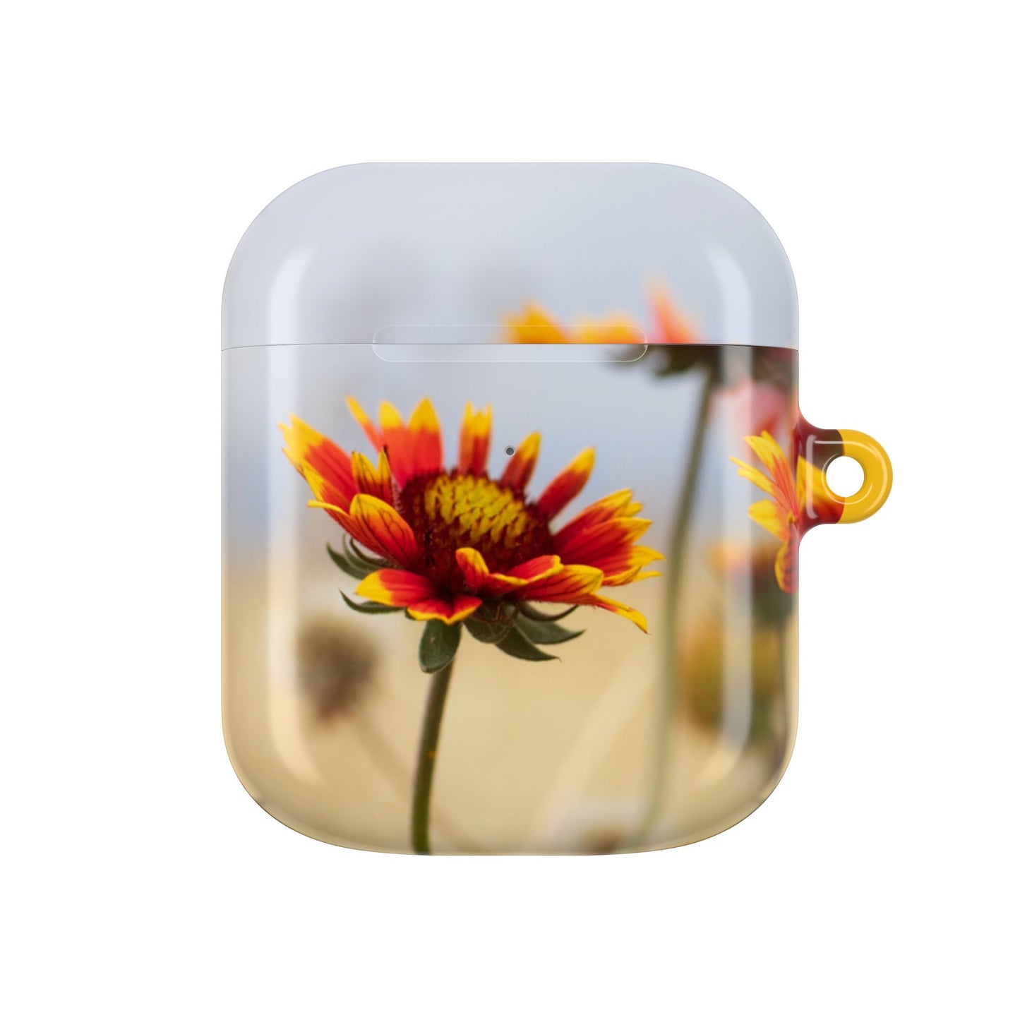 Floral Sunset AirPod Case — Yellow Wildflower Protective Cover