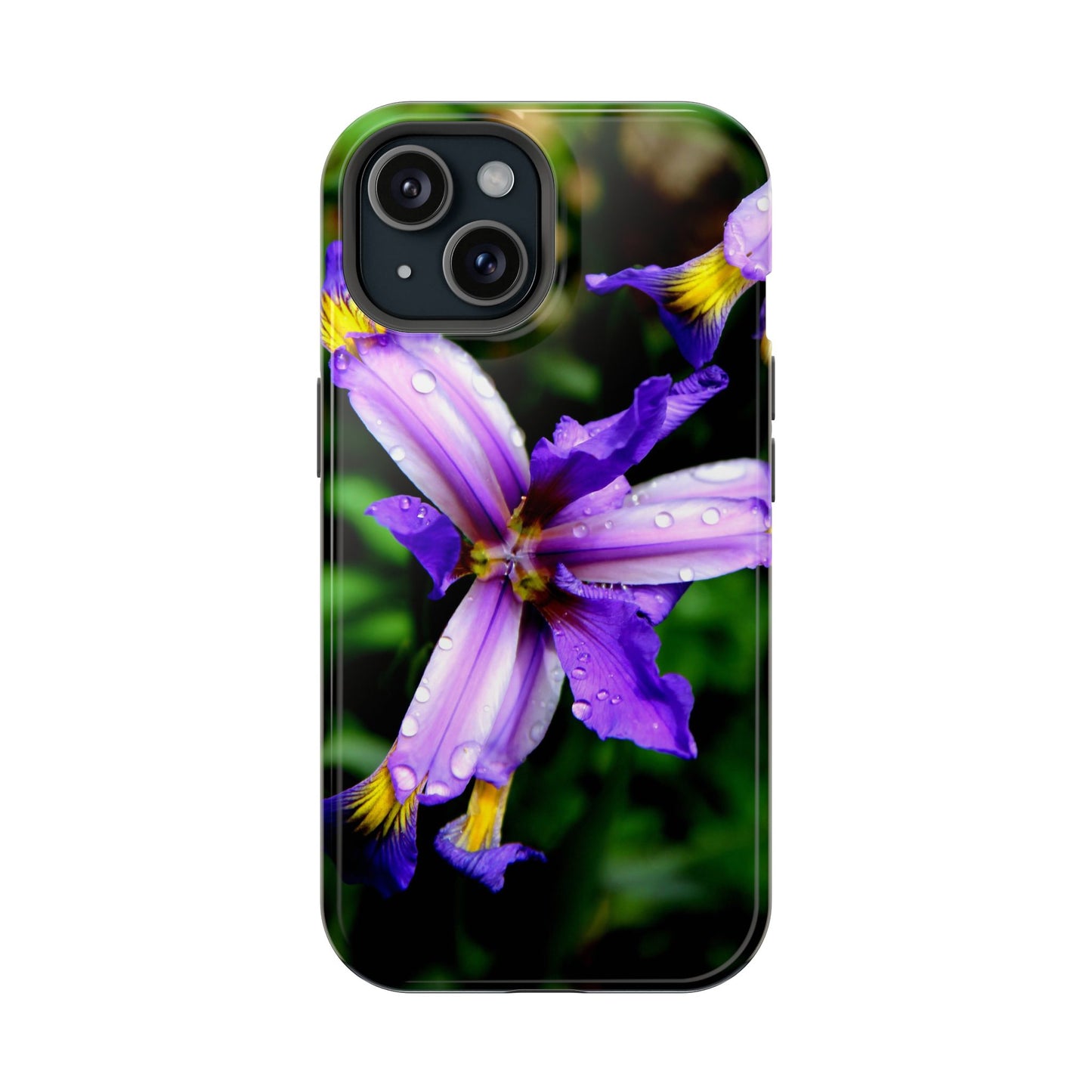 Floral Purple Iris Magnetic Impact Phone Case