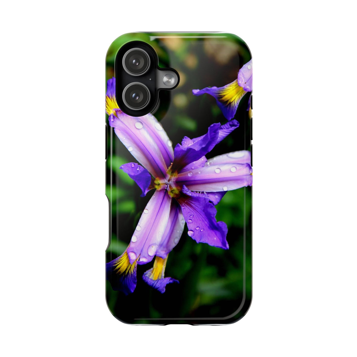 Floral Purple Iris Magnetic Impact Phone Case