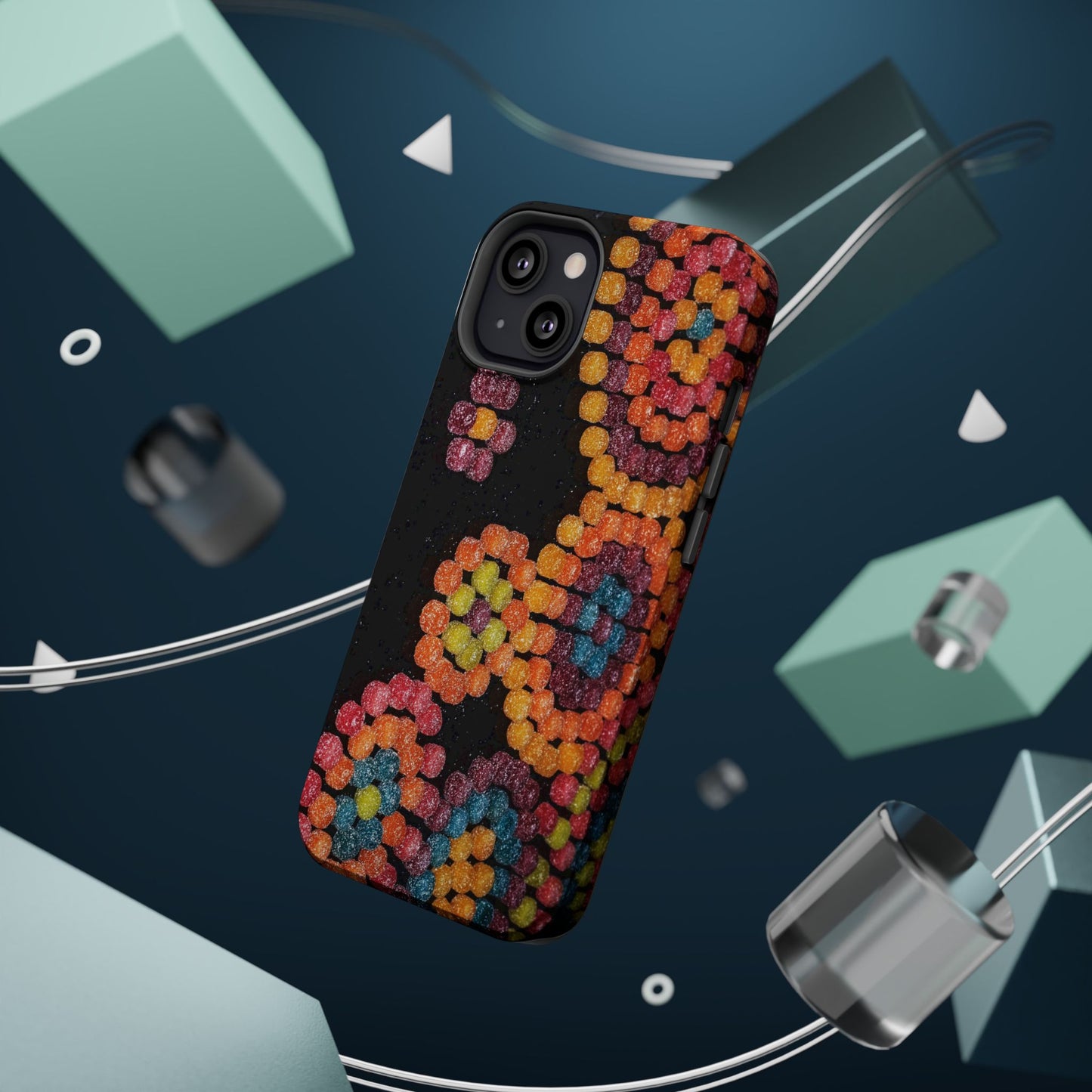Colorful Candy Pattern Magnetic Impact Phone Case