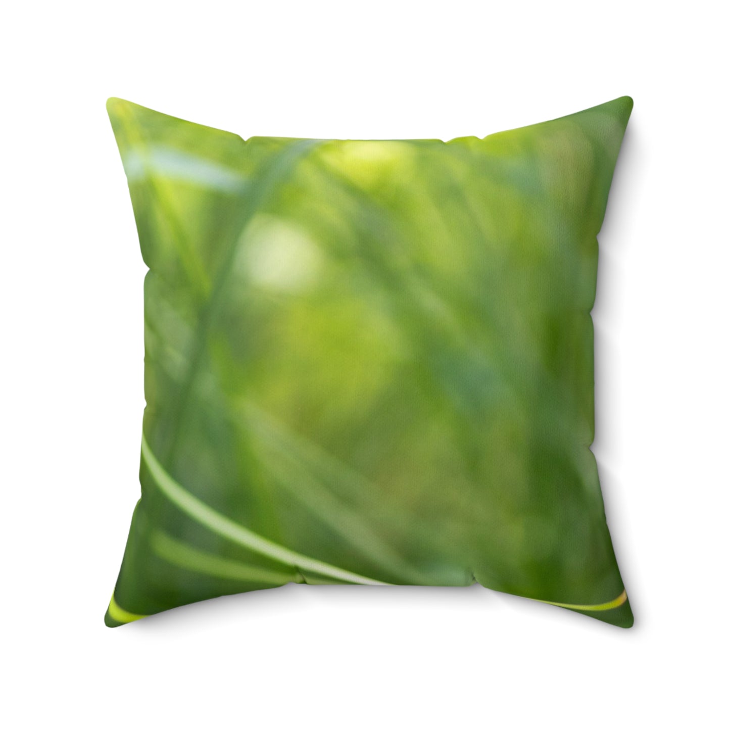 Dragonfly Nature Pillow - Green Meadow Botanical Throw Pillow