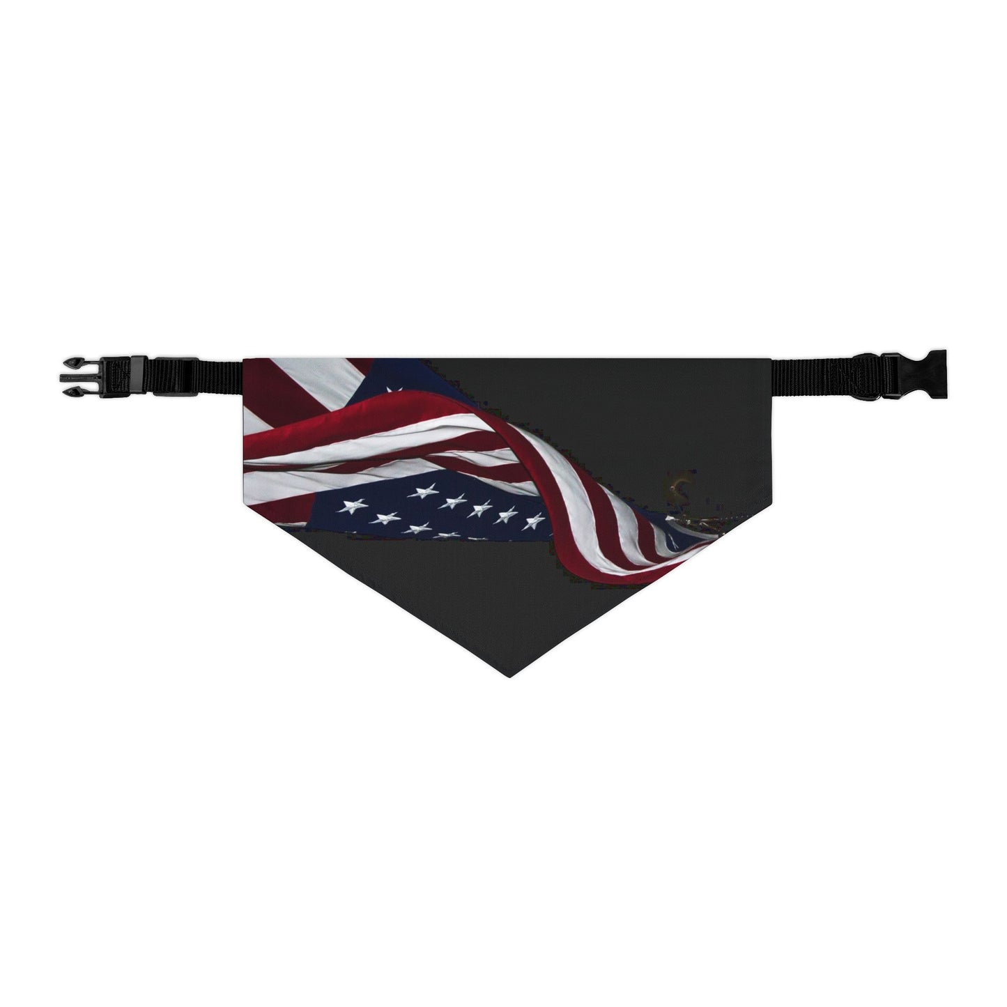 American Flag Pet Bandana Collar - Patriotic Dog & Cat Accessory for 4th of July, Memorial Day, Veterans Day