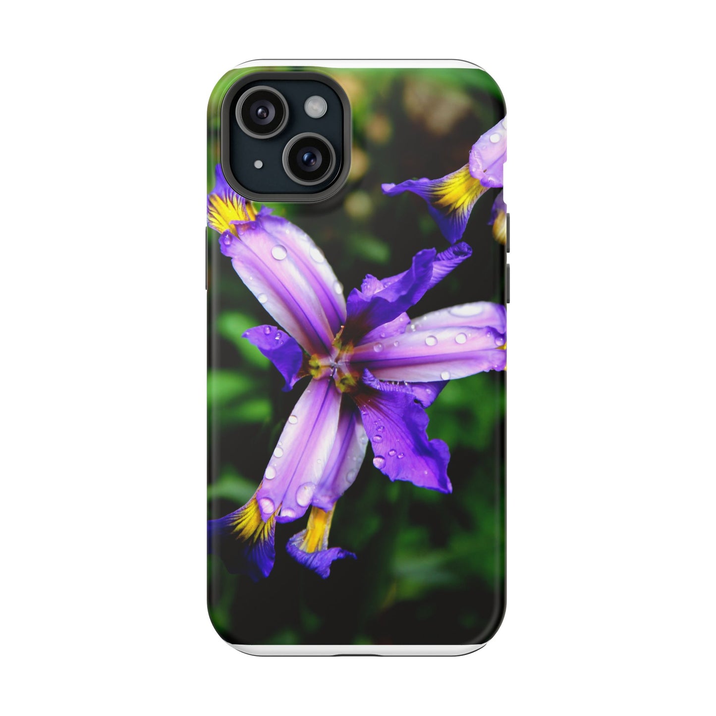 Floral Purple Iris Magnetic Impact Phone Case