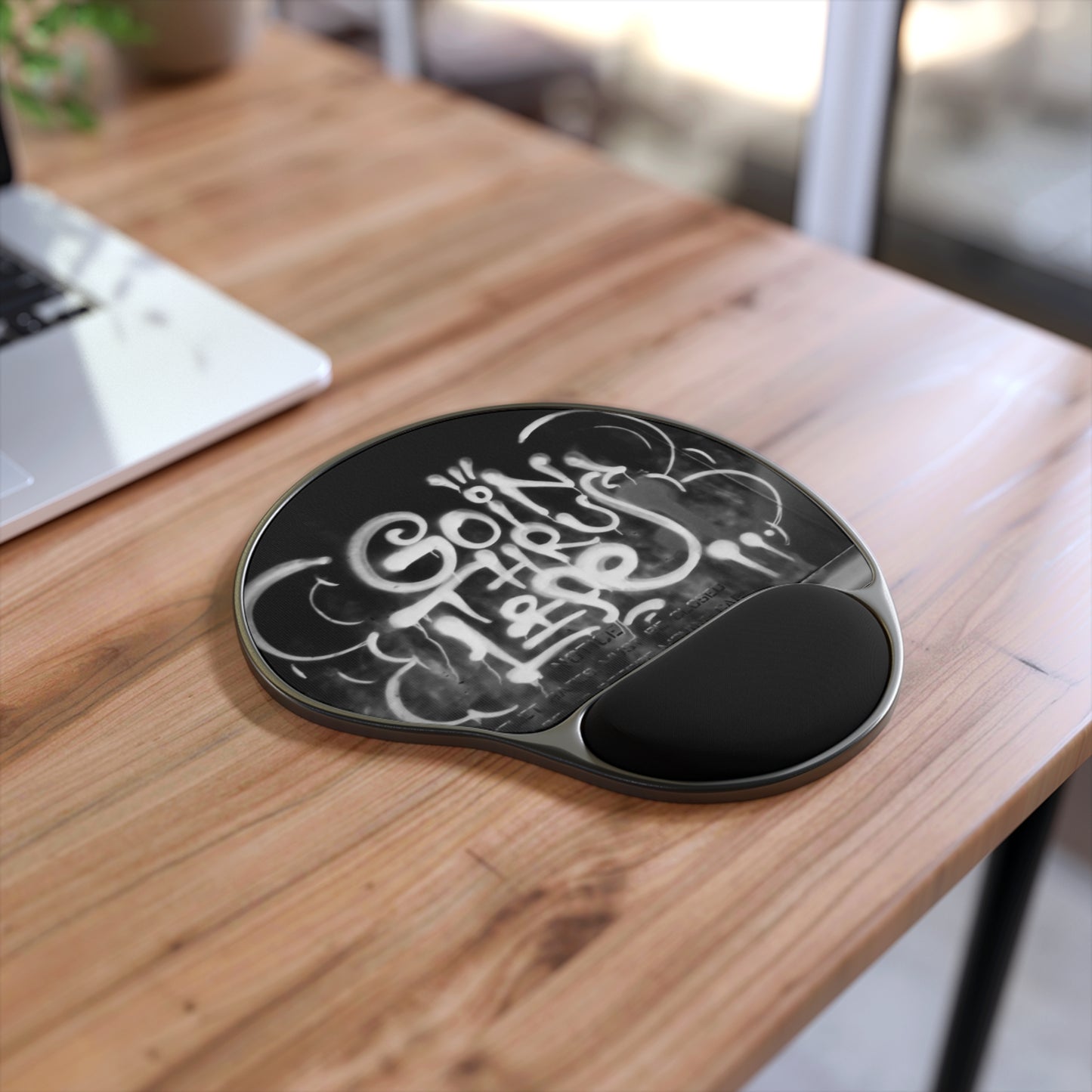 Goin' Thru Life Graffiti Mouse Pad with Wrist Rest
