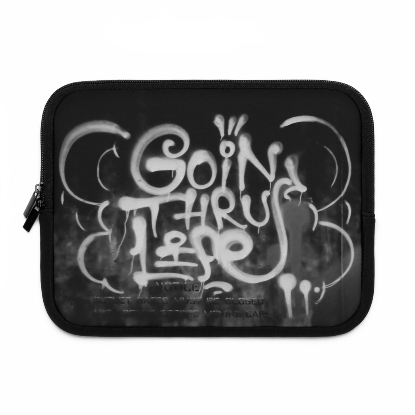 Graffiti 'Goin Thru Life' Laptop Sleeve — Urban Street Art Protective Case