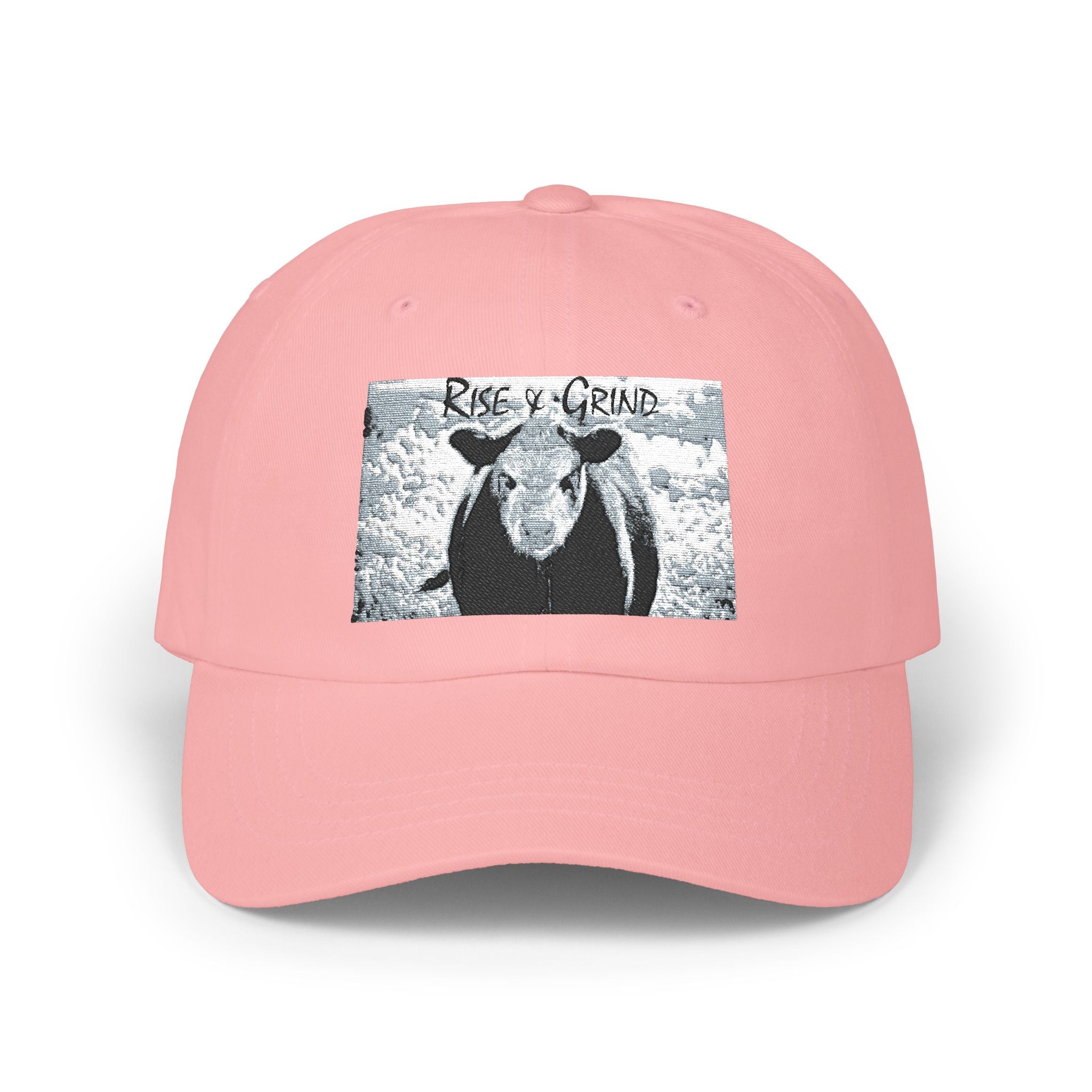 Classic Dad Cap with Cow Design, Fun Gift for Farmers, Casual Style for Dads, Summer Accessory, Adjustable Hat