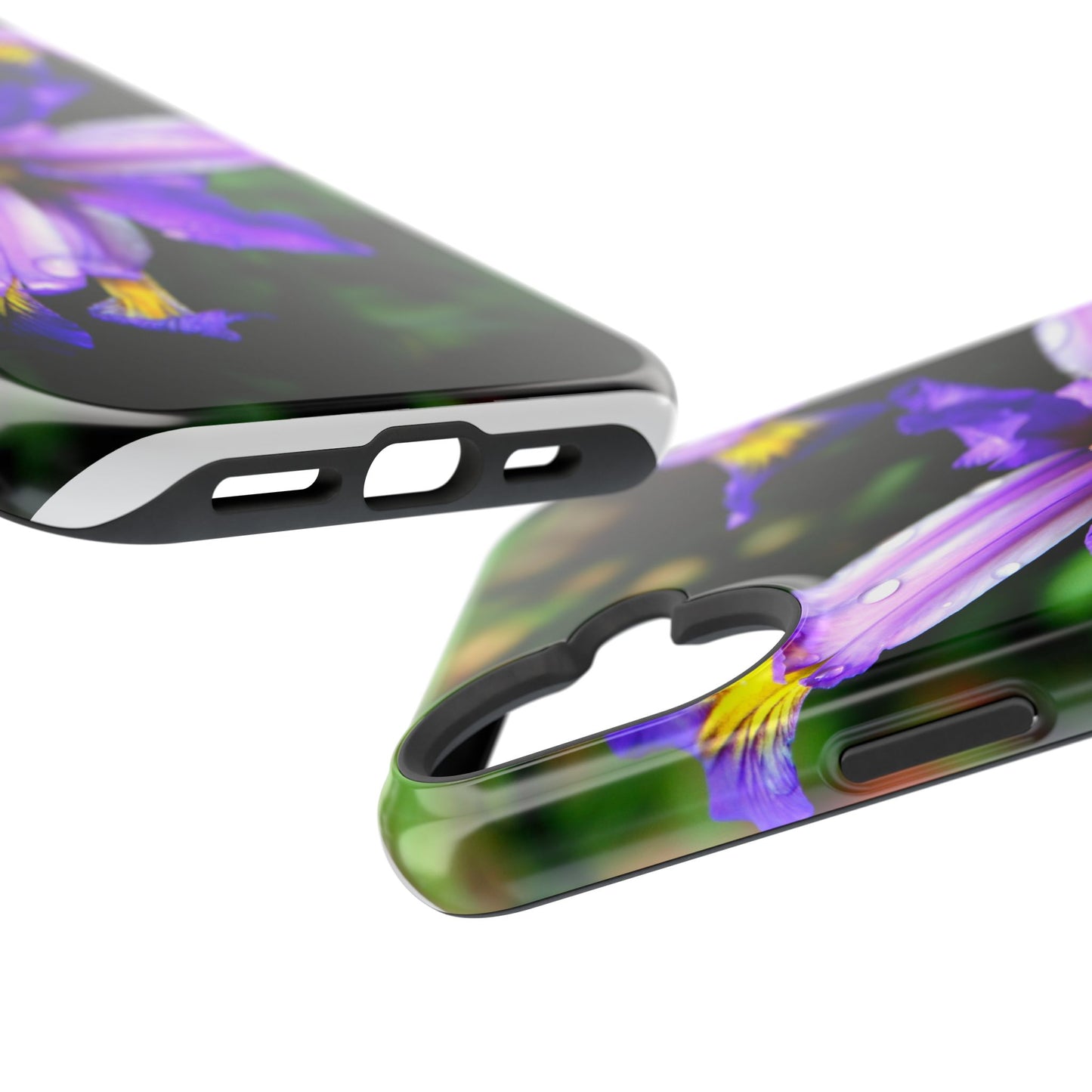 Floral Purple Iris Magnetic Impact Phone Case