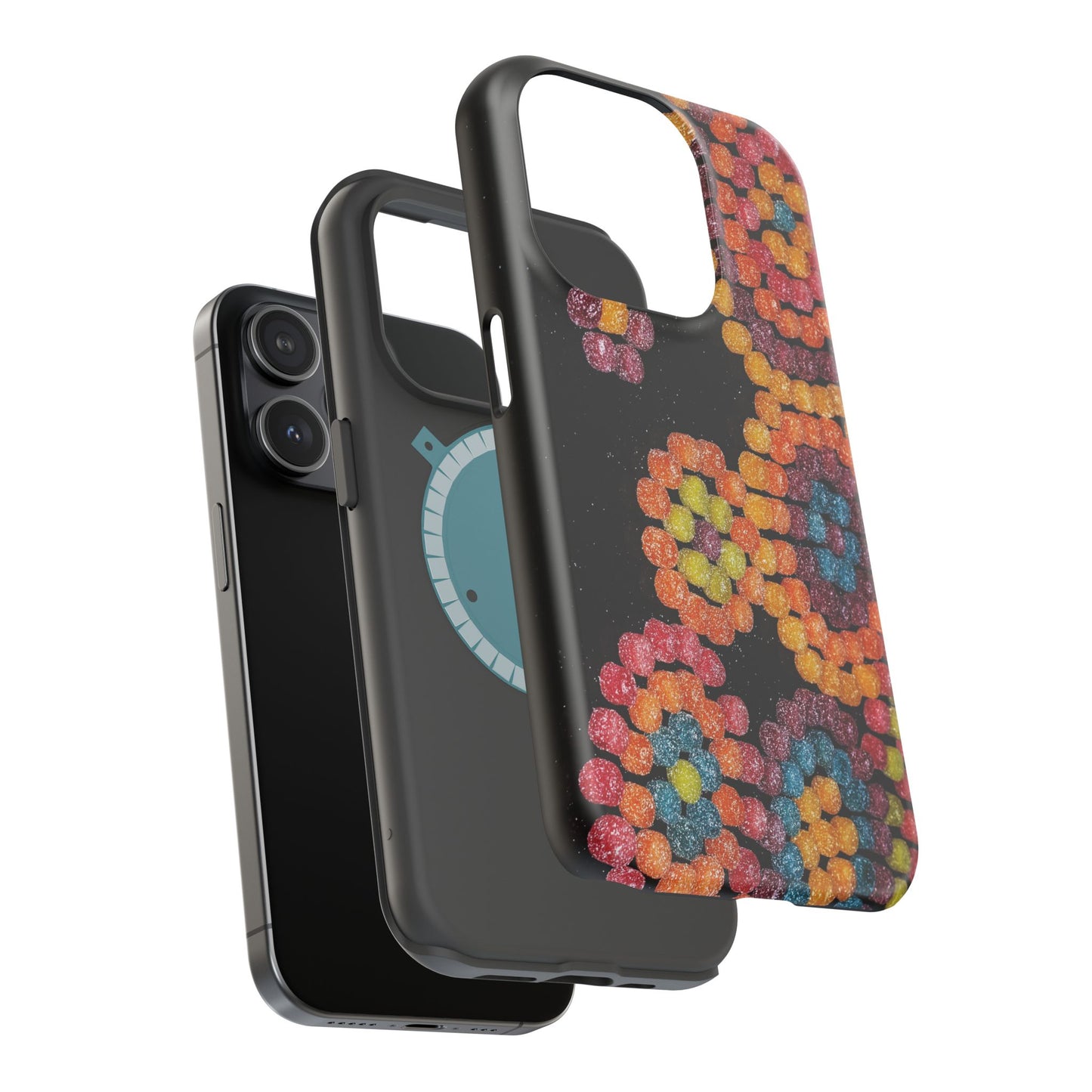 Colorful Candy Pattern Magnetic Impact Phone Case