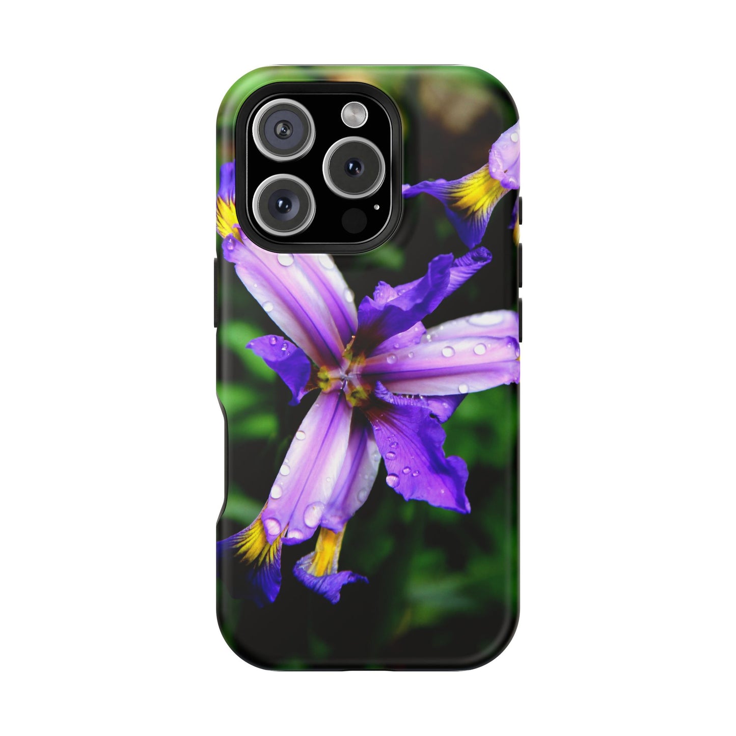 Floral Purple Iris Magnetic Impact Phone Case