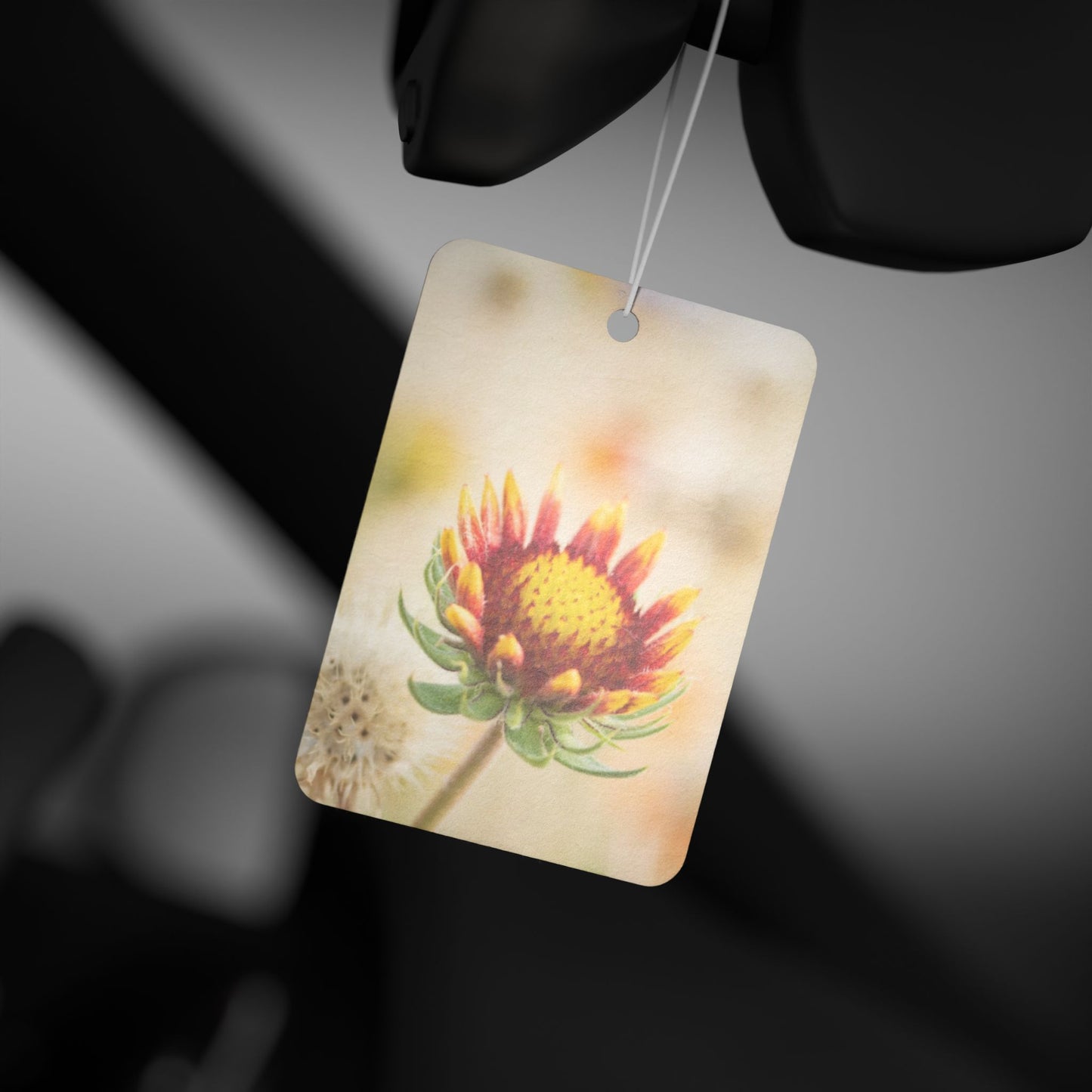 Floral Sunburst Car Air Freshener — Summery Wildflower