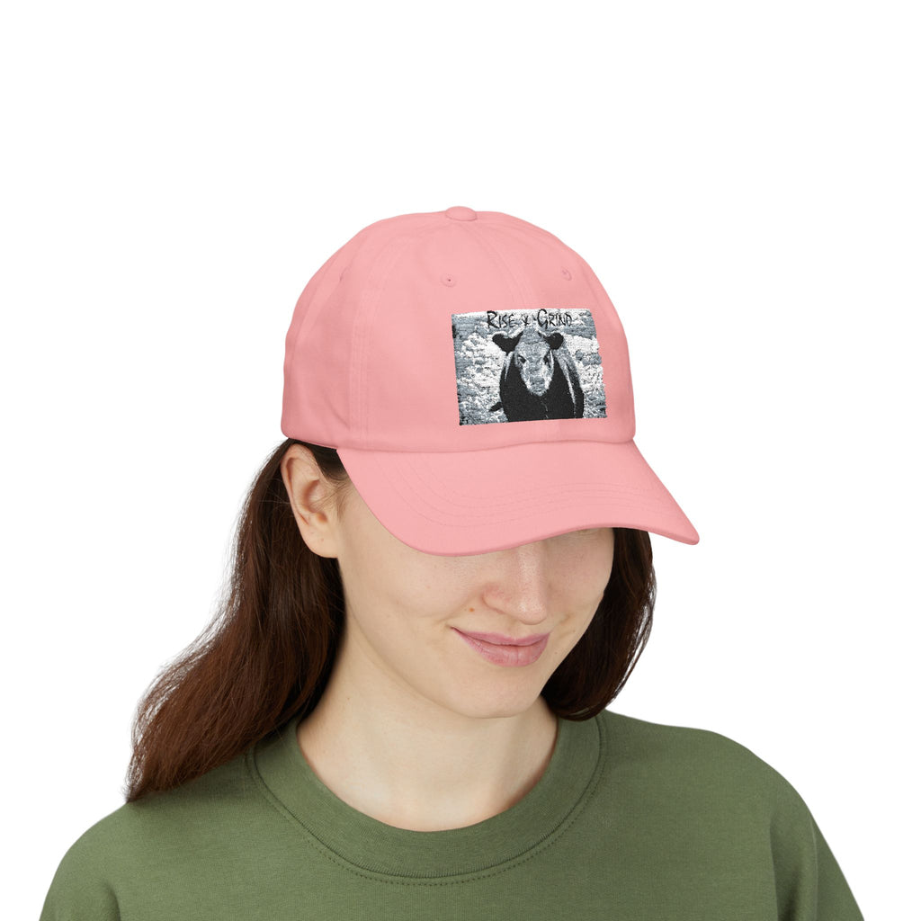 Classic Dad Cap with Cow Design, Fun Gift for Farmers, Casual Style for Dads, Summer Accessory, Adjustable Hat