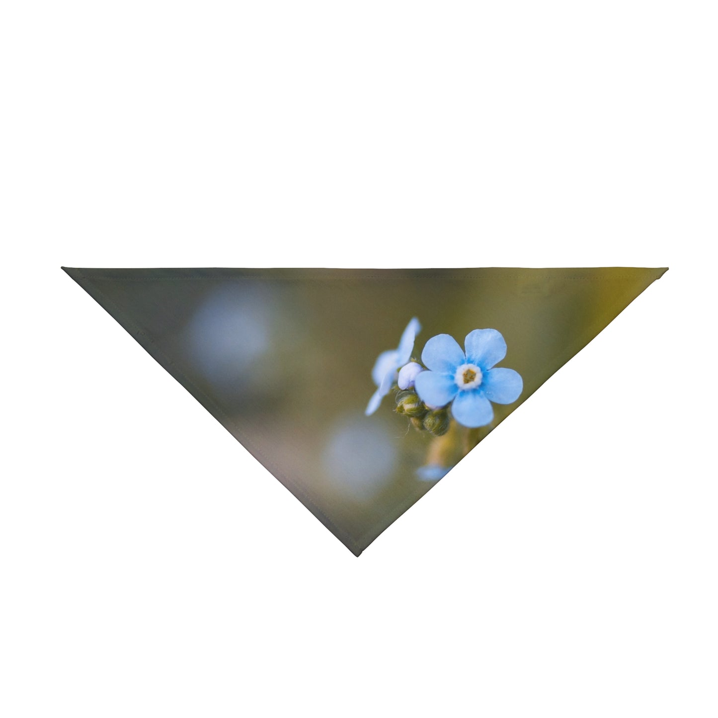Forget-Me-Not Floral Pet Bandana – Soft Blue Flower Dog & Cat Accessory