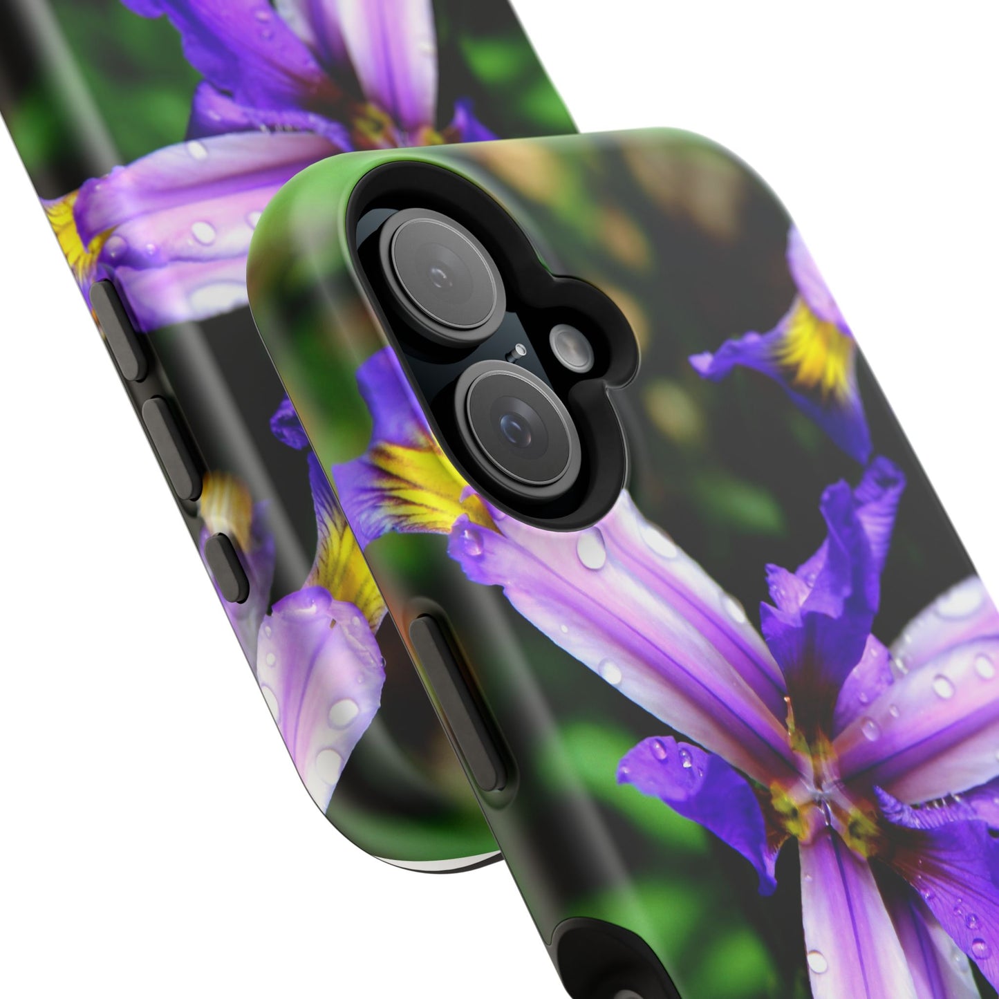 Floral Purple Iris Magnetic Impact Phone Case