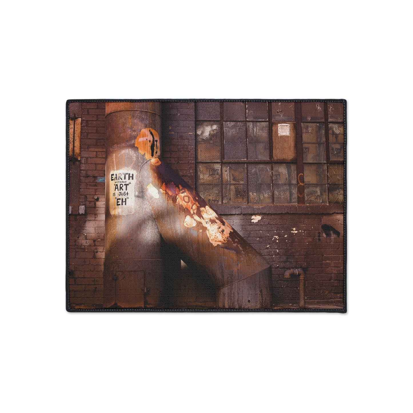 Industrial Rusted Pipe Floor Mat – Urban Decay Photo Entrance Rug