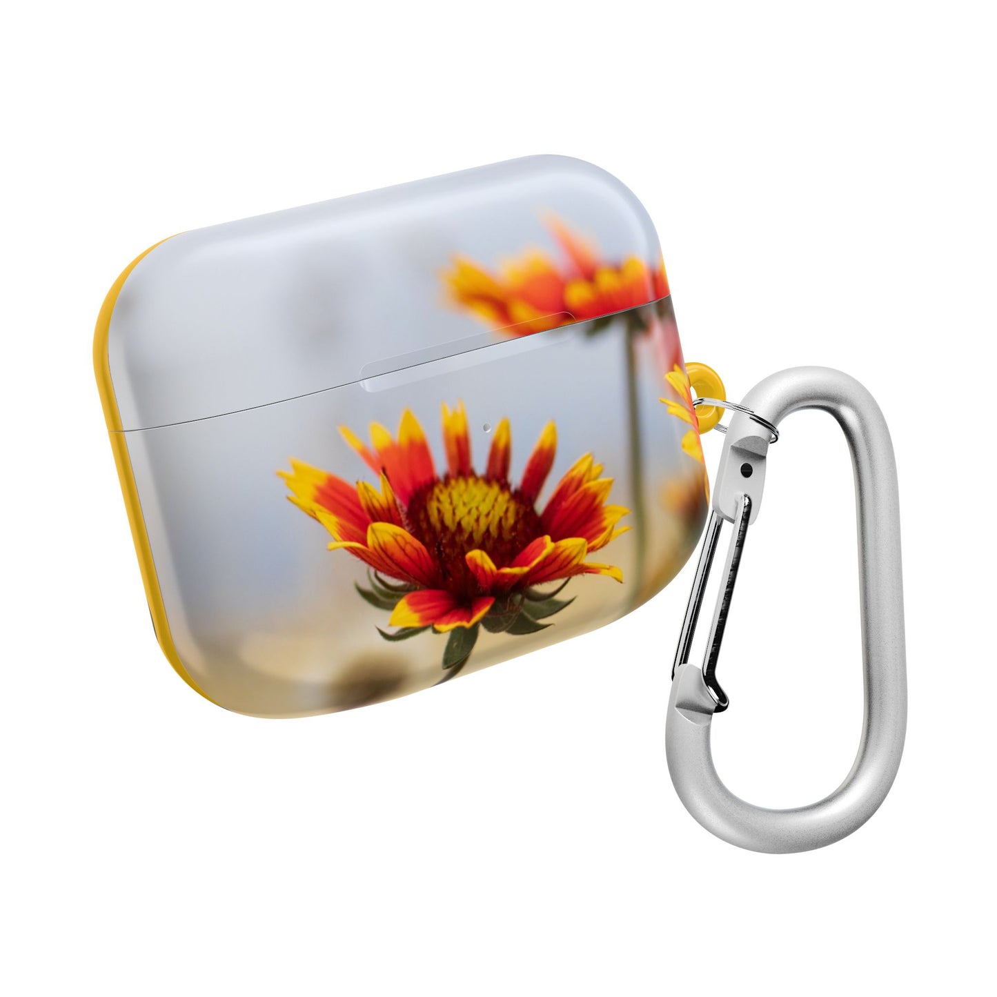Floral Sunset AirPod Case — Yellow Wildflower Protective Cover