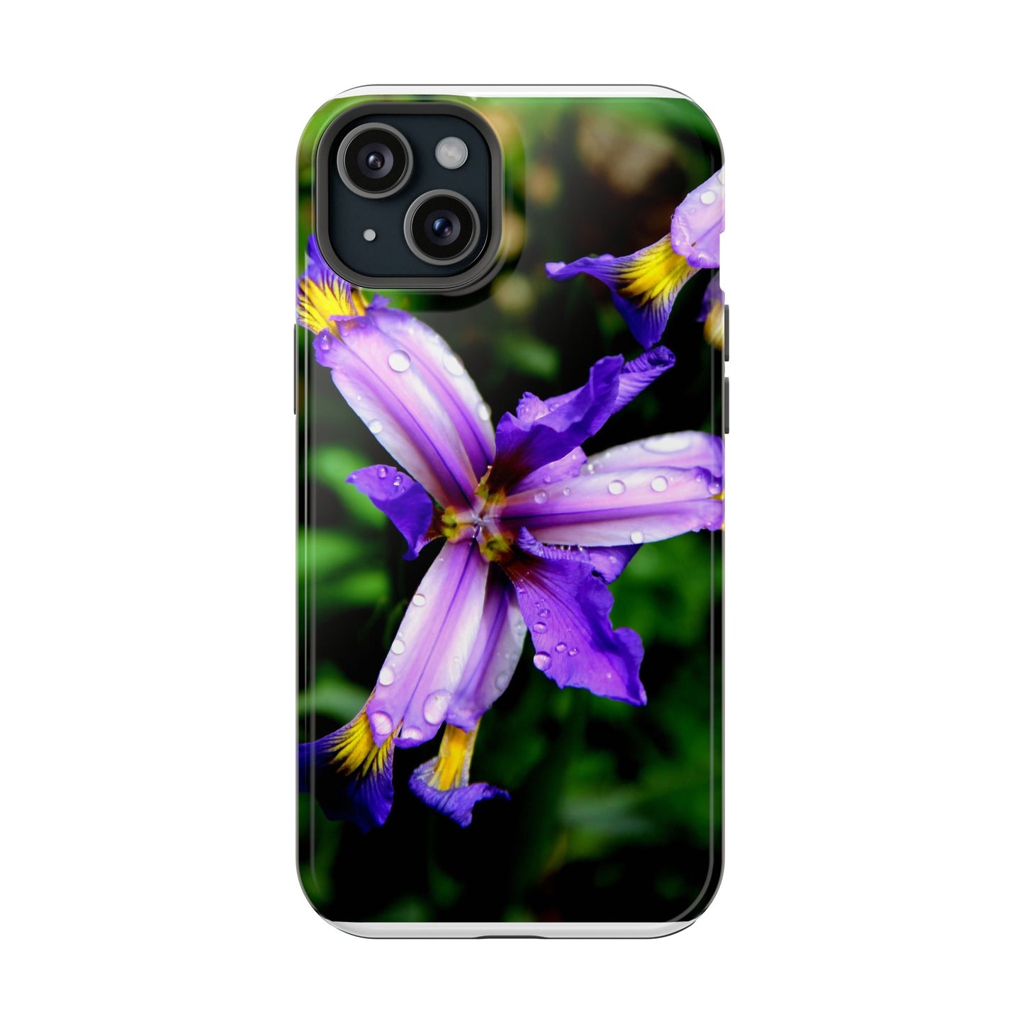 Floral Purple Iris Magnetic Impact Phone Case