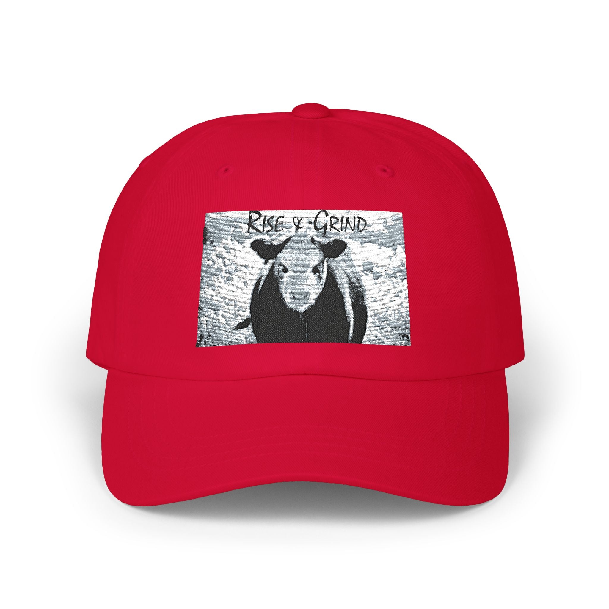 Classic Dad Cap with Cow Design, Fun Gift for Farmers, Casual Style for Dads, Summer Accessory, Adjustable Hat