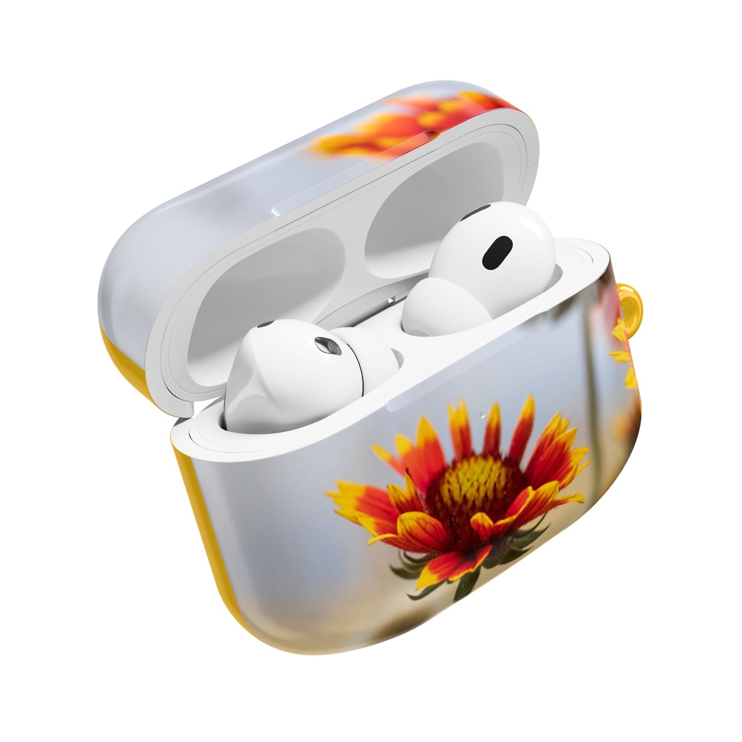 Floral Sunset AirPod Case — Yellow Wildflower Protective Cover