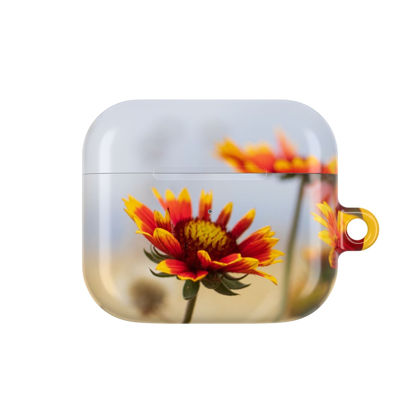 Floral Sunset AirPod Case — Yellow Wildflower Protective Cover