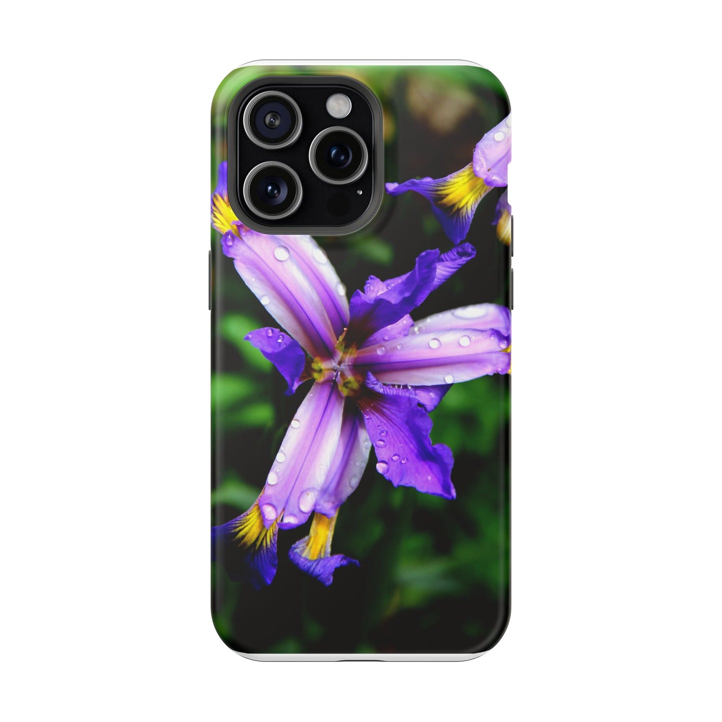 Floral Purple Iris Magnetic Impact Phone Case