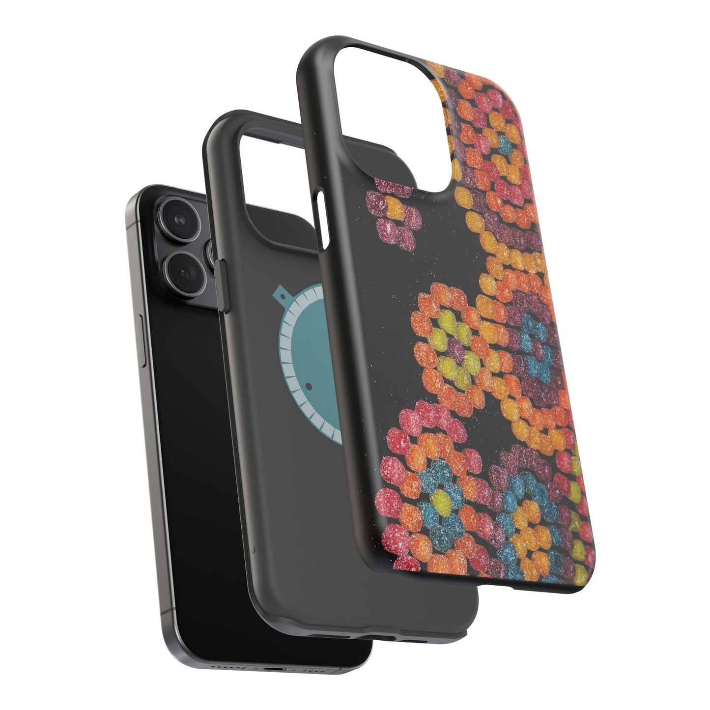Colorful Candy Pattern Magnetic Impact Phone Case