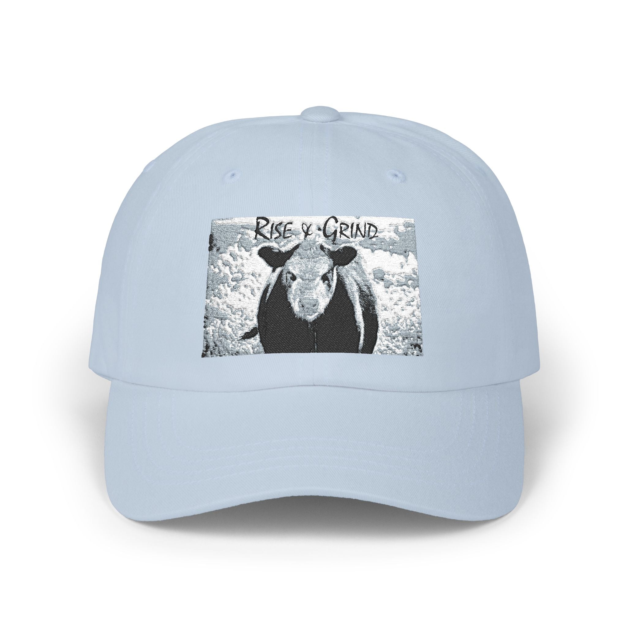 Classic Dad Cap with Cow Design, Fun Gift for Farmers, Casual Style for Dads, Summer Accessory, Adjustable Hat