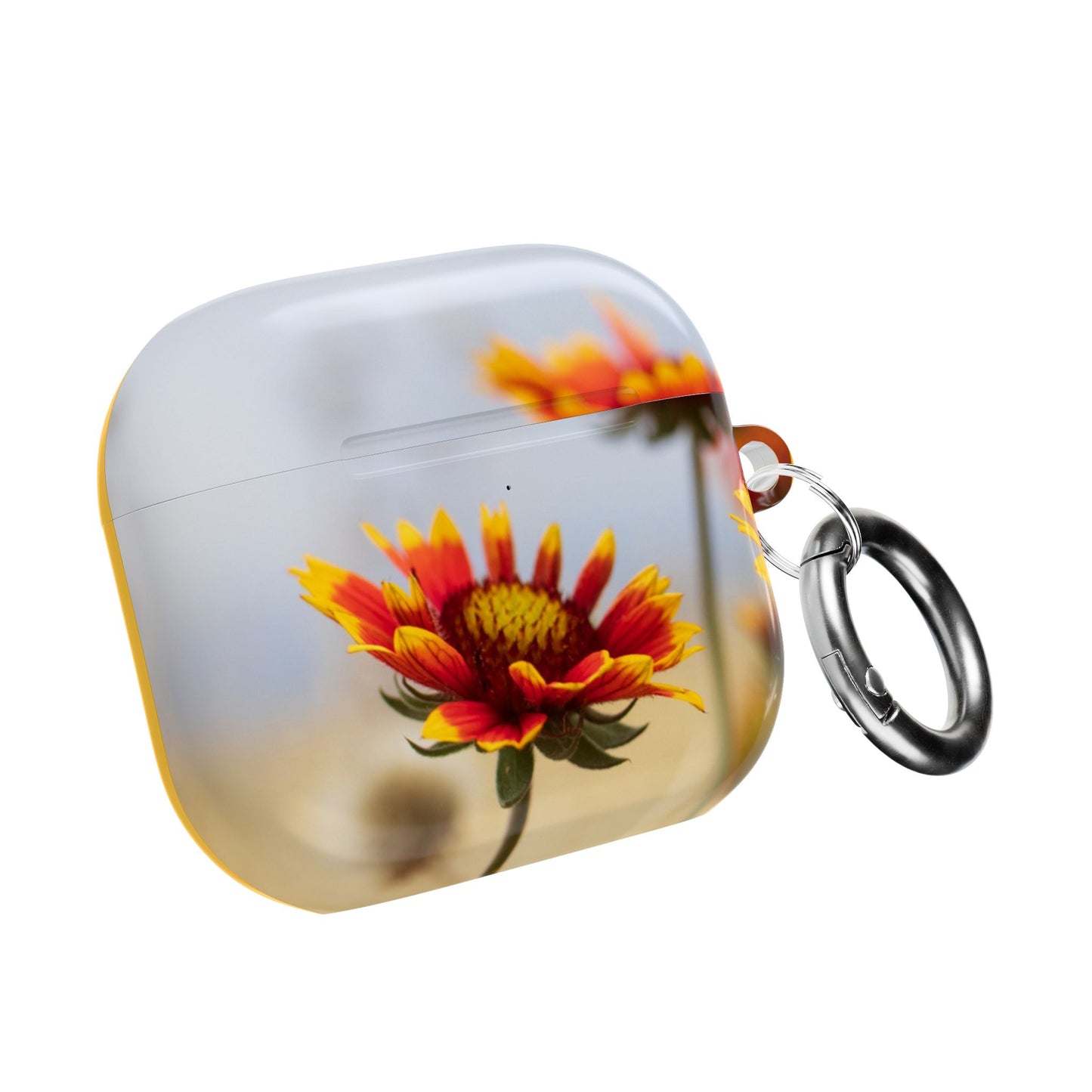 Floral Sunset AirPod Case — Yellow Wildflower Protective Cover