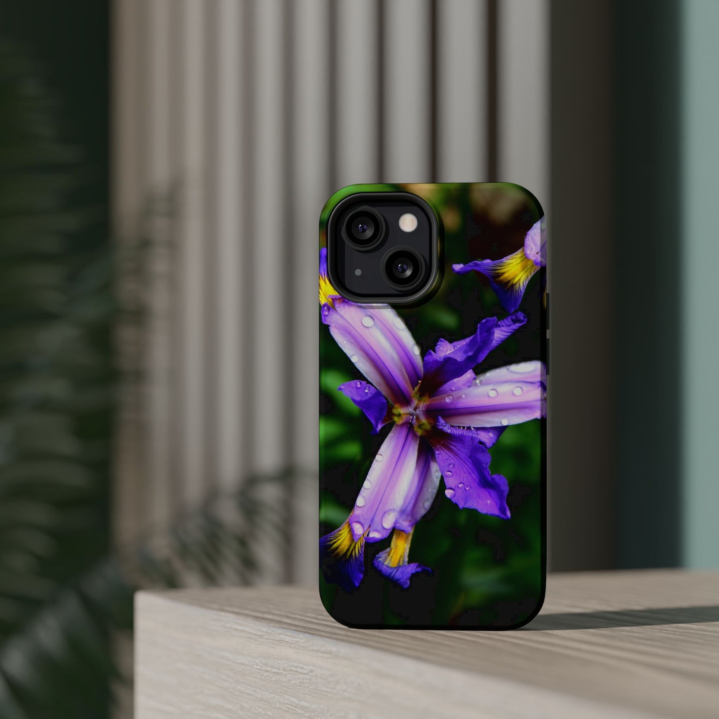 Floral Purple Iris Magnetic Impact Phone Case