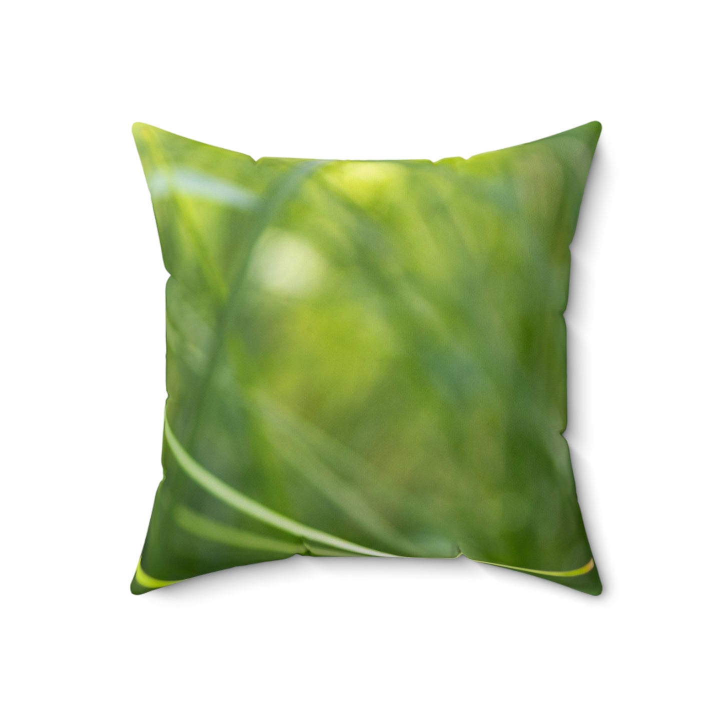 Dragonfly Nature Pillow - Green Meadow Botanical Throw Pillow
