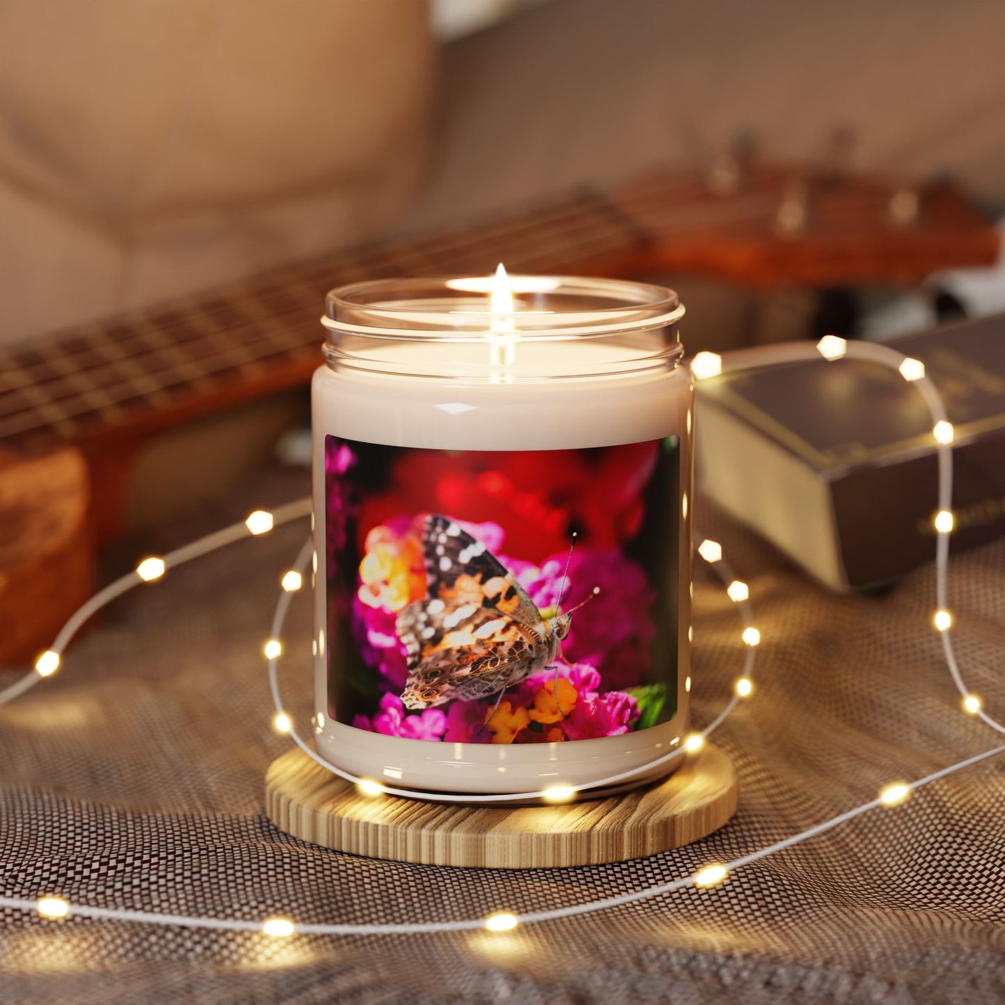 Butterfly Garden Soy Candle — 9oz Scented Jar