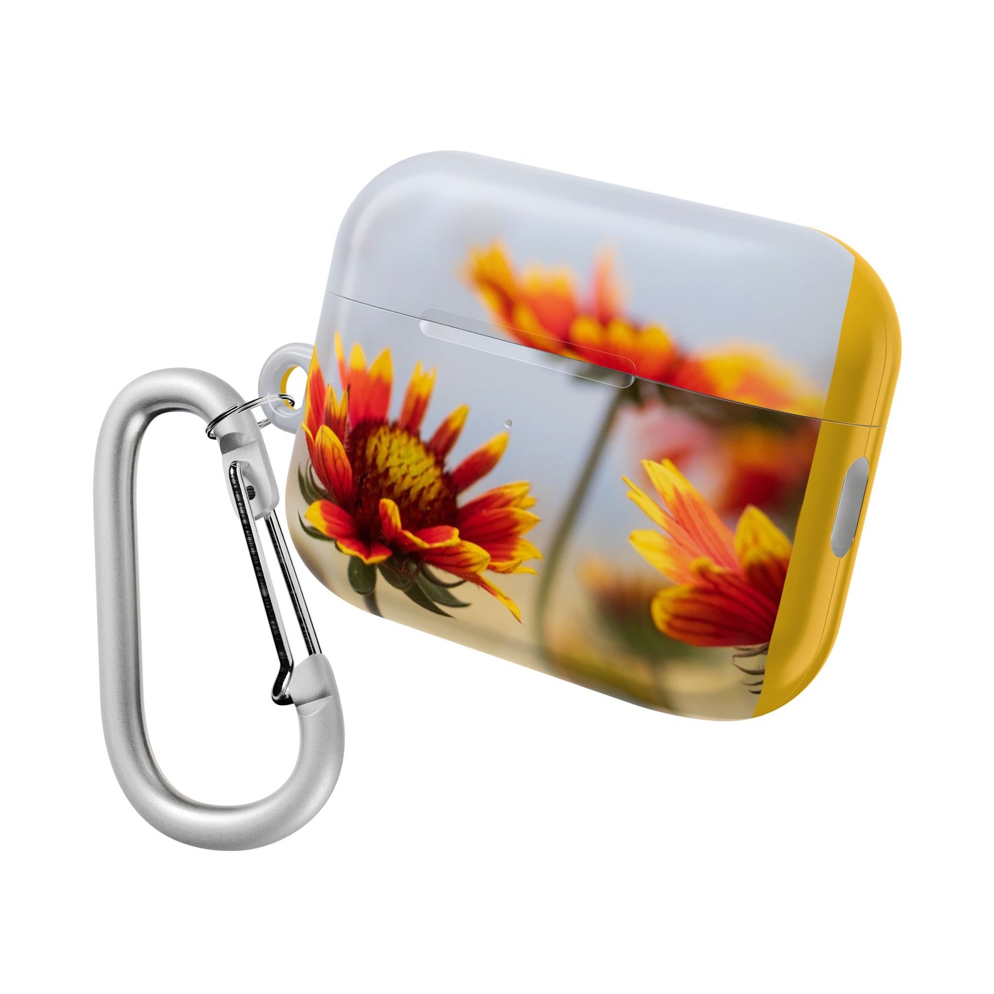 Floral Sunset AirPod Case — Yellow Wildflower Protective Cover