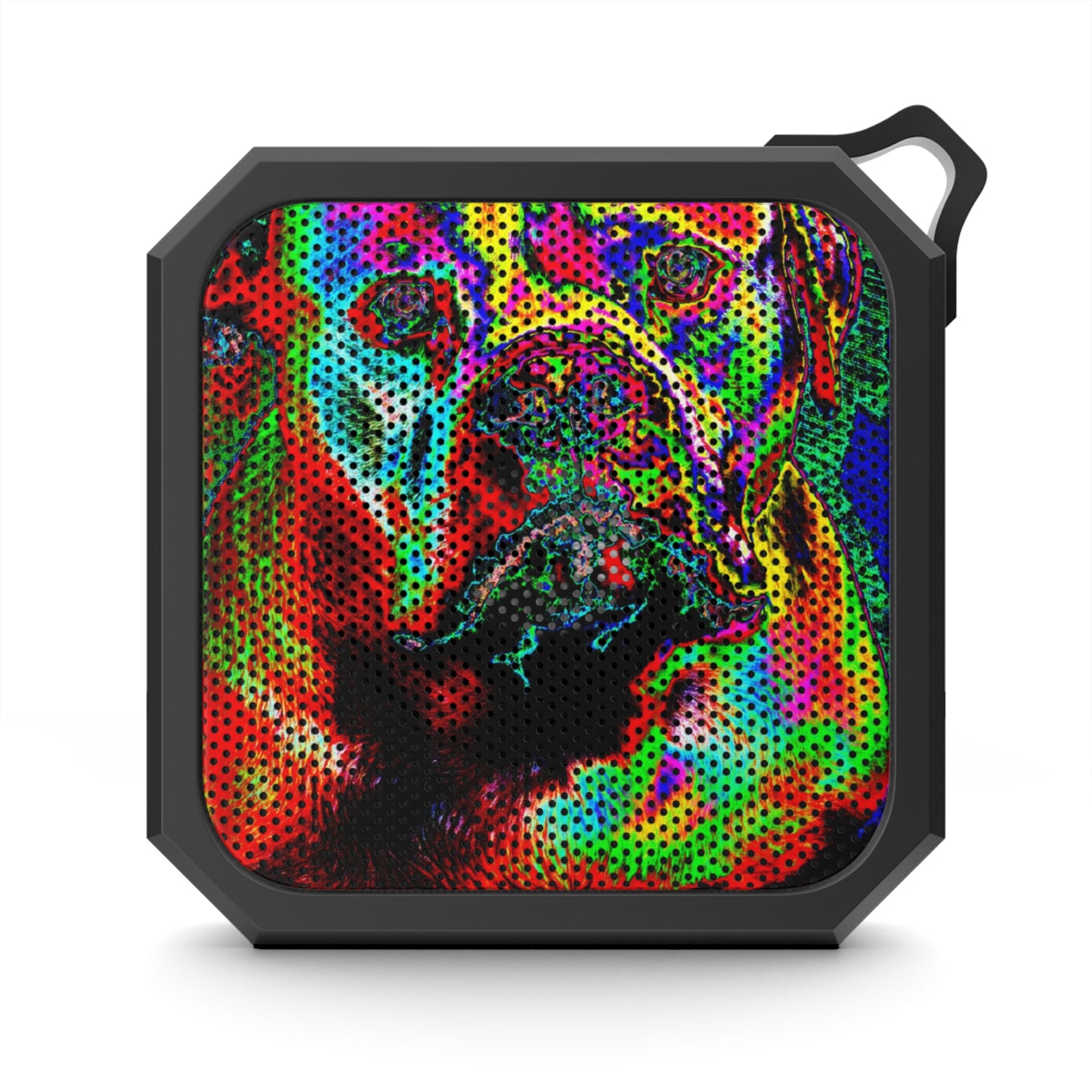 Bluetooth Speaker — Vibrant Psychedelic Bulldog Outdoor Speaker
