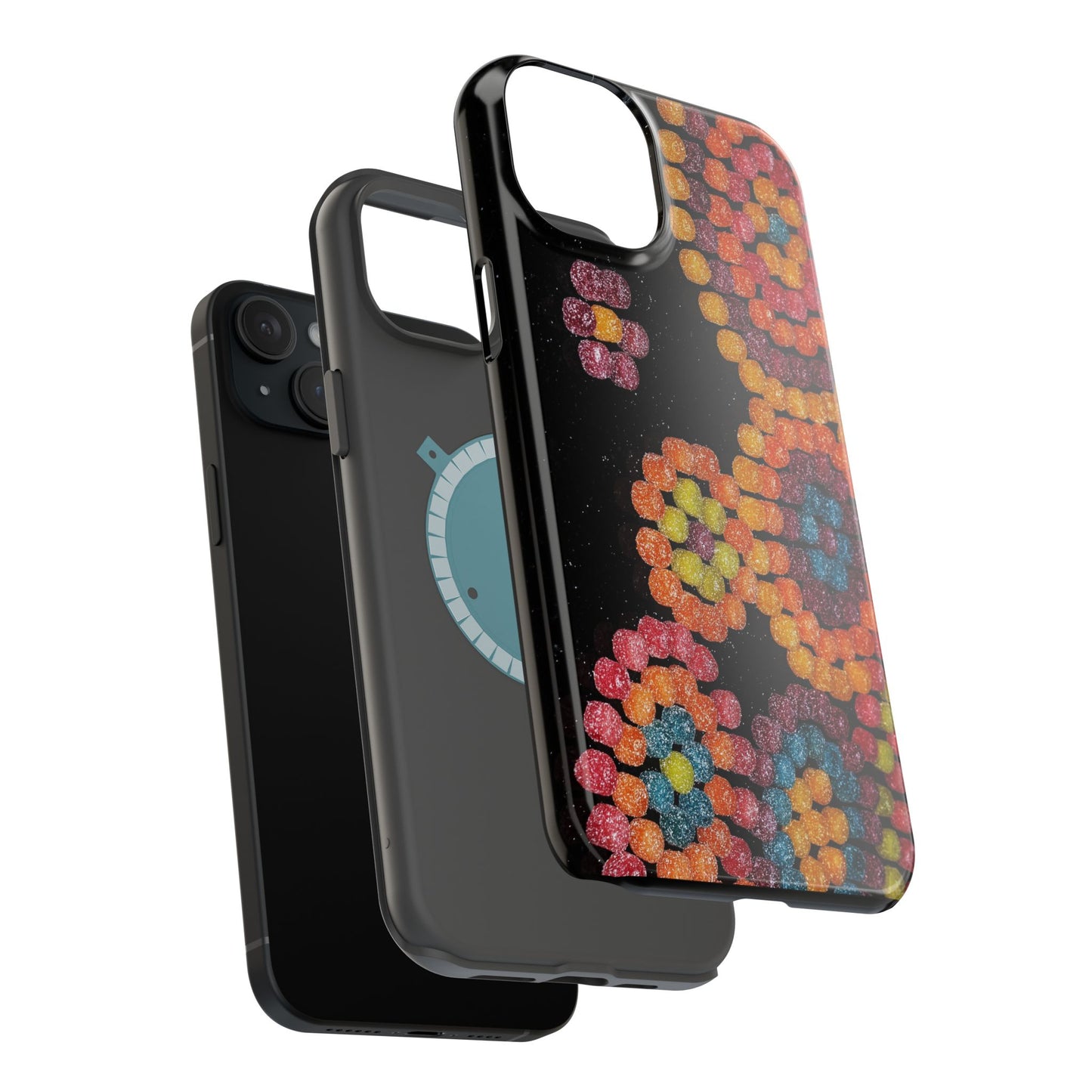Colorful Candy Pattern Magnetic Impact Phone Case